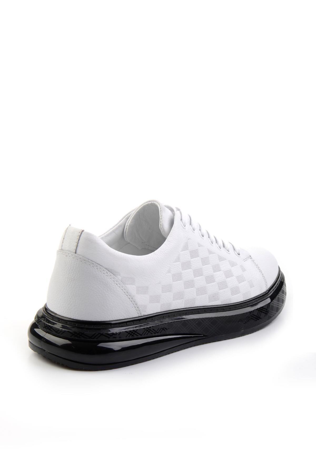 Beyaz Leather Erkek Sneaker E01081100303