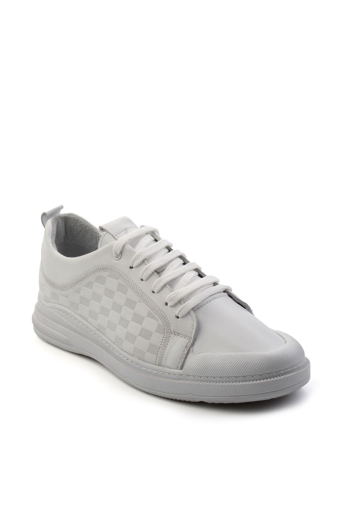 Beyaz Leather Erkek Sneaker E01084240703