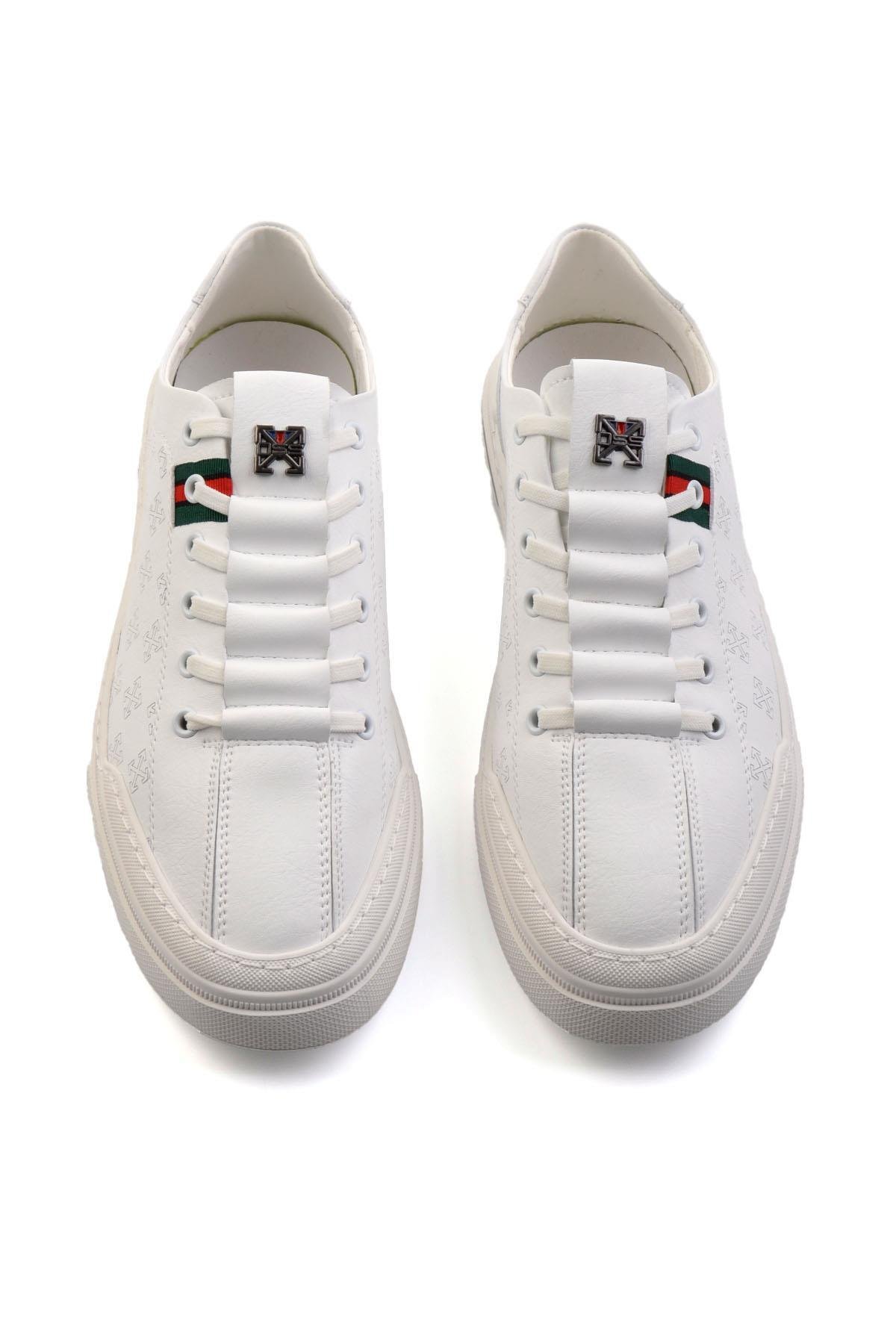 Beyaz Leather Erkek Sneaker E01185510303