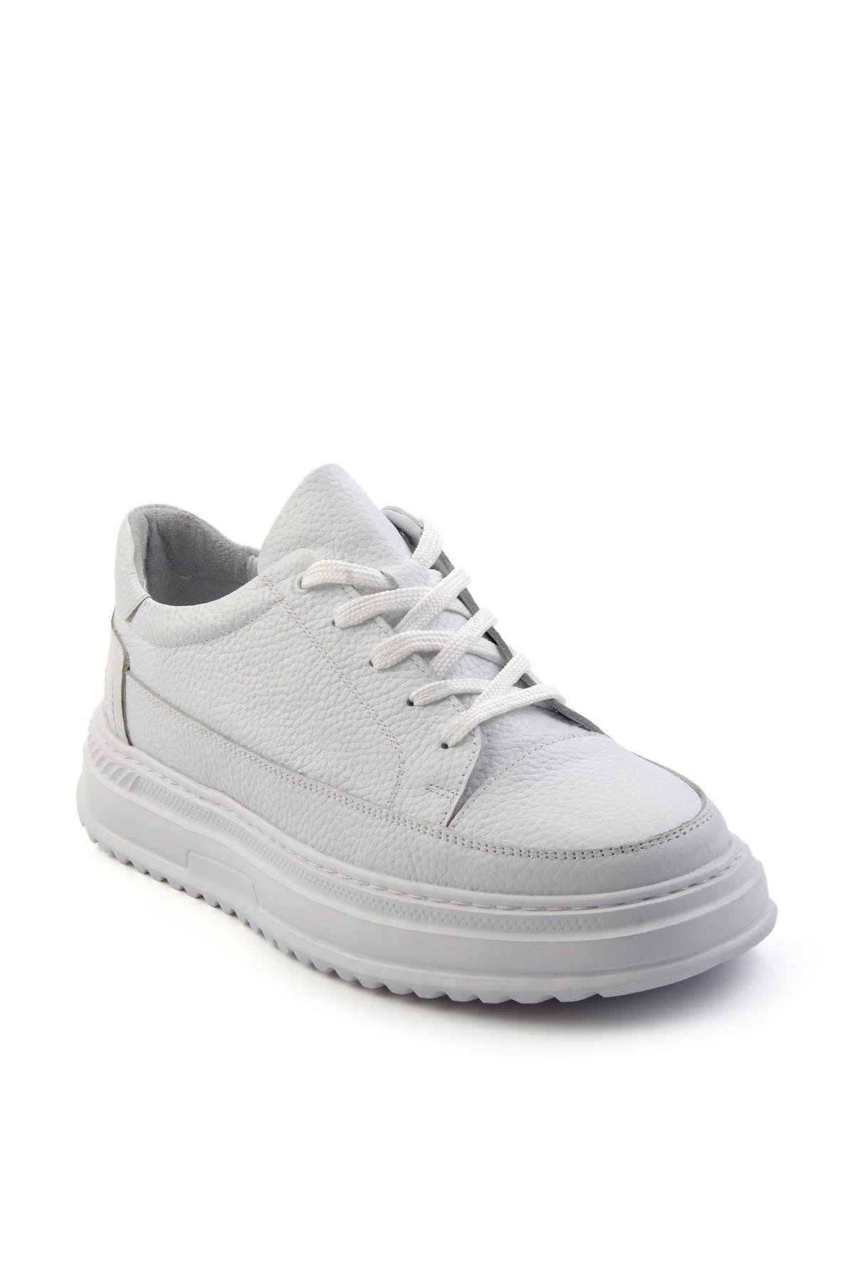 Beyaz Leather Erkek Sneaker E01304005503