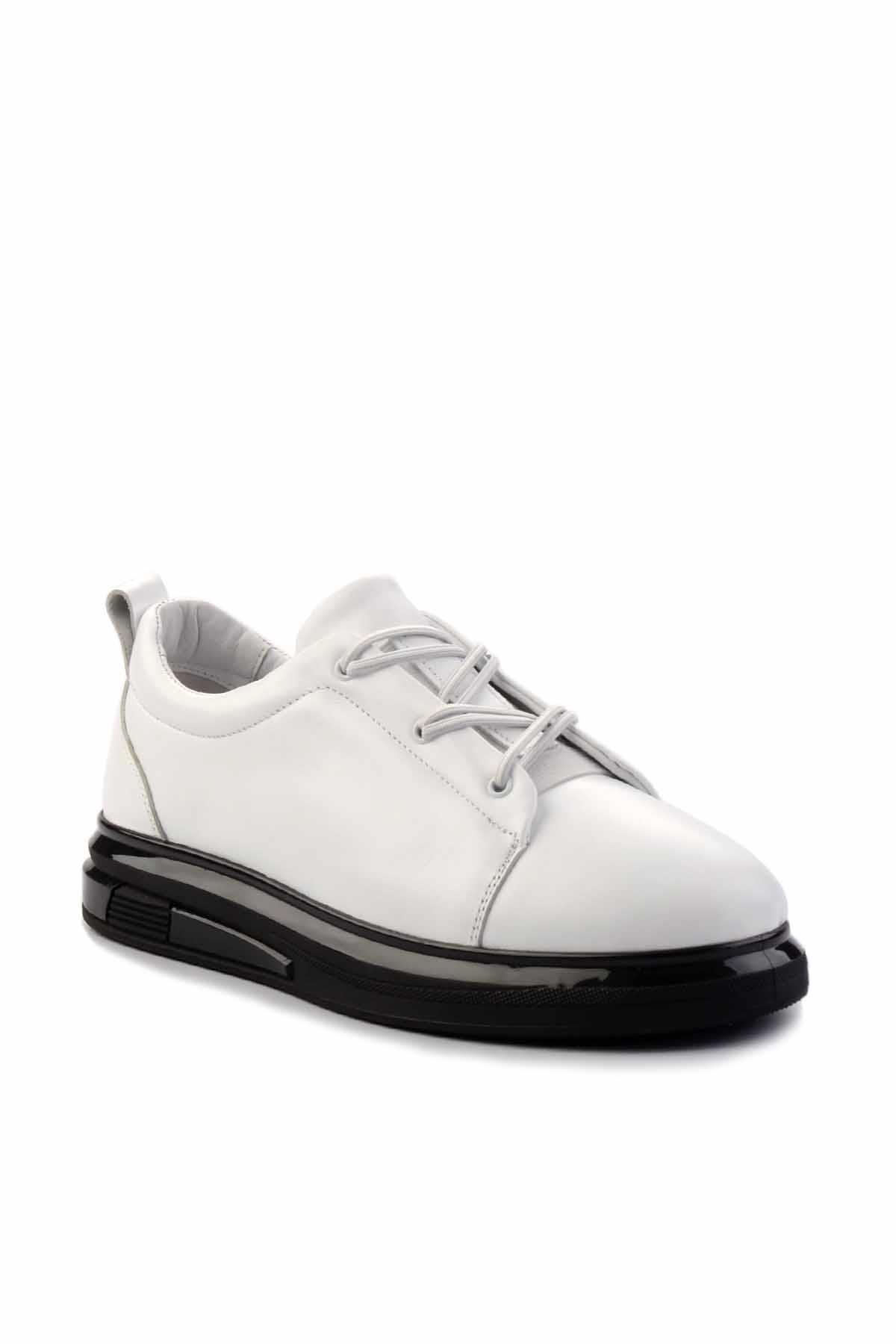 Beyaz Leather Erkek Sneaker E01347042703