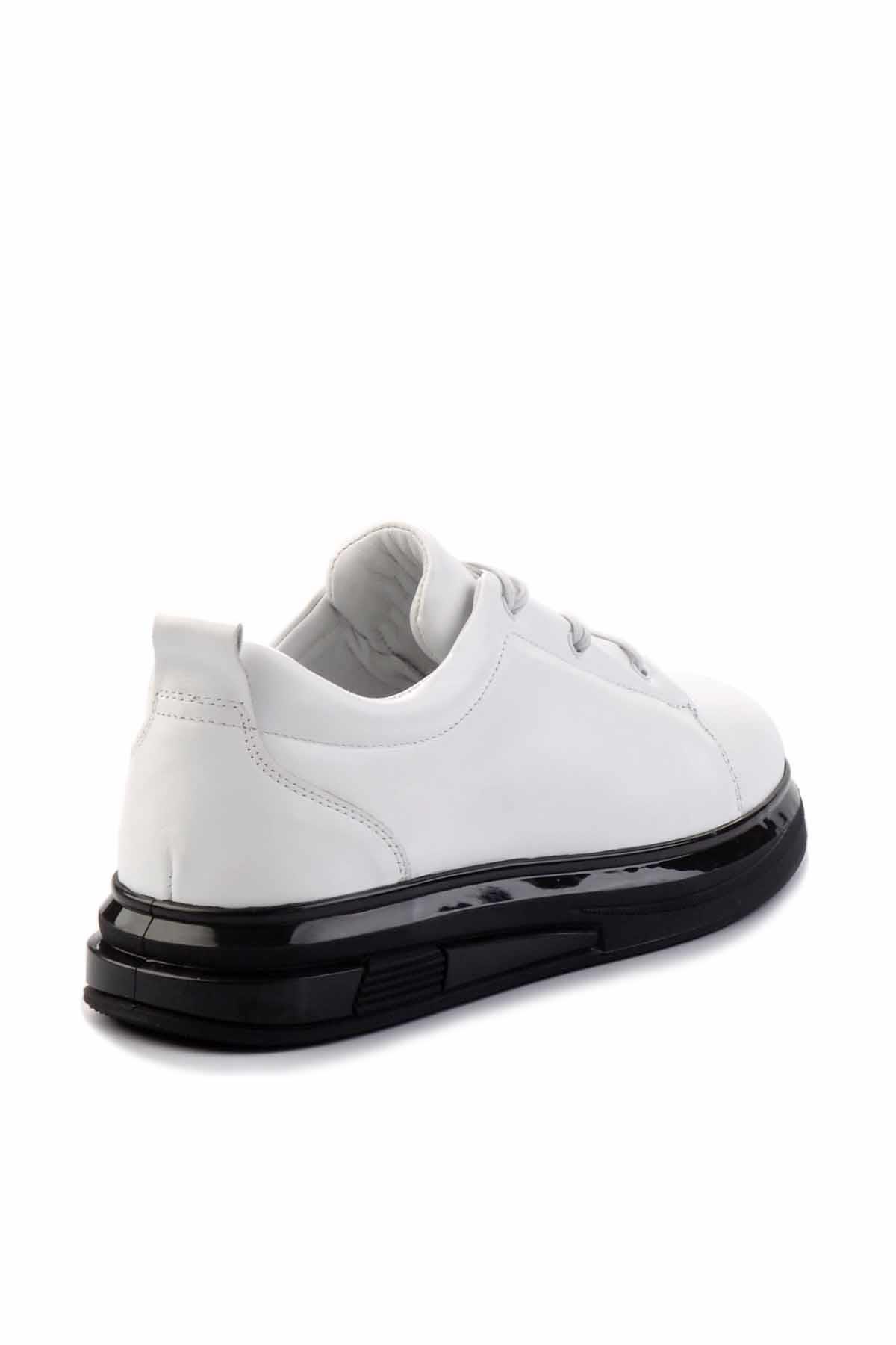 Beyaz Leather Erkek Sneaker E01347042703