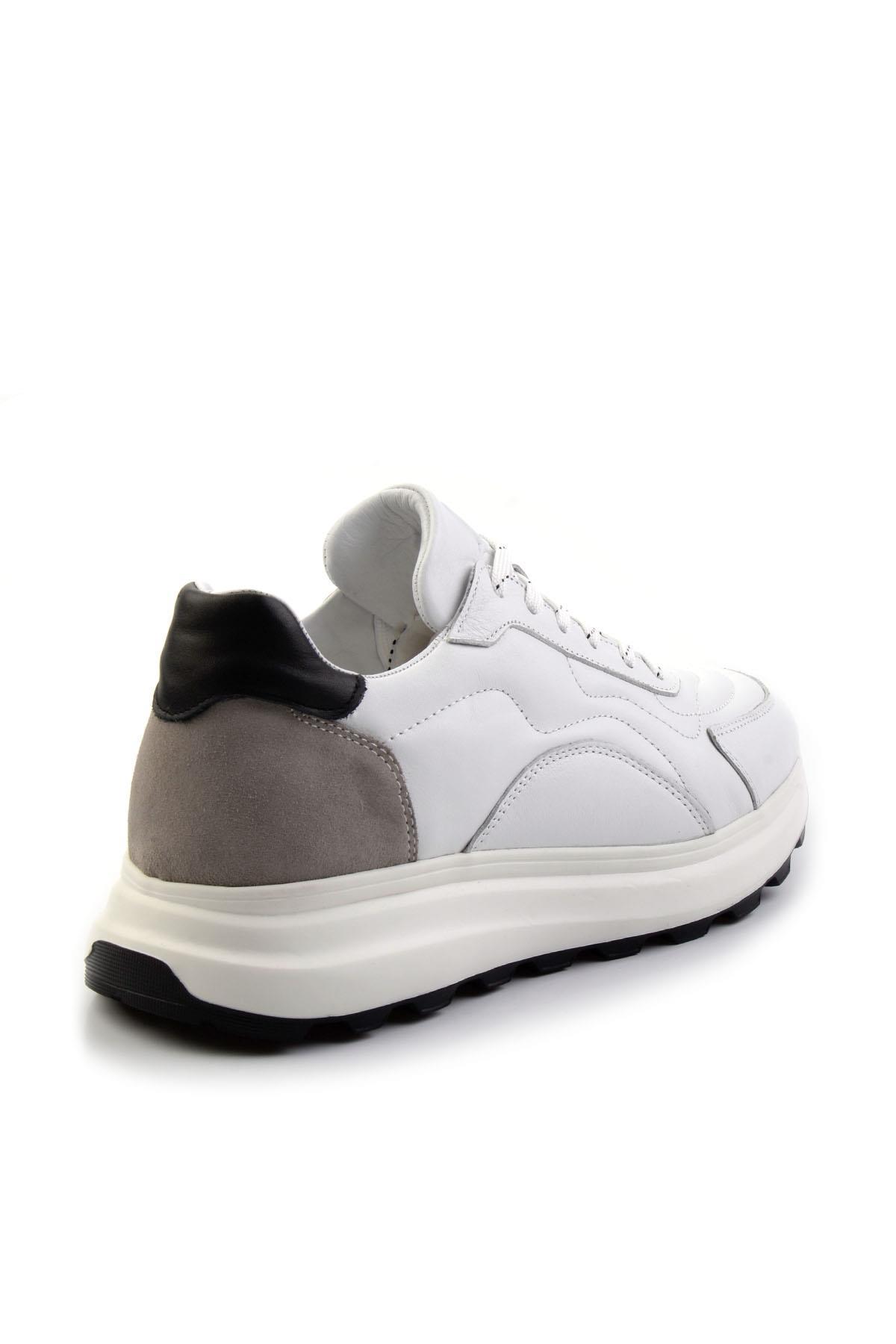 Beyaz Leather Erkek Sneaker E01347071943