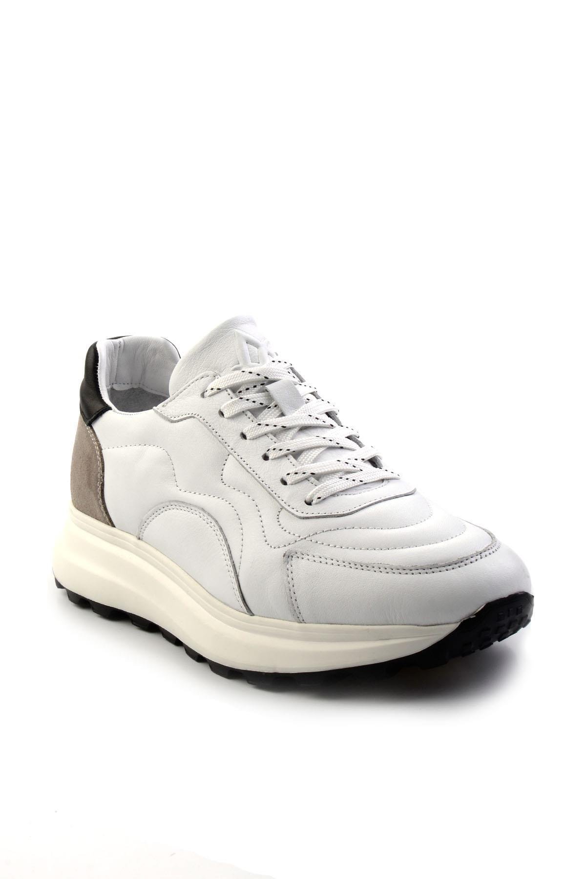 Beyaz Leather Erkek Sneaker E01347071943