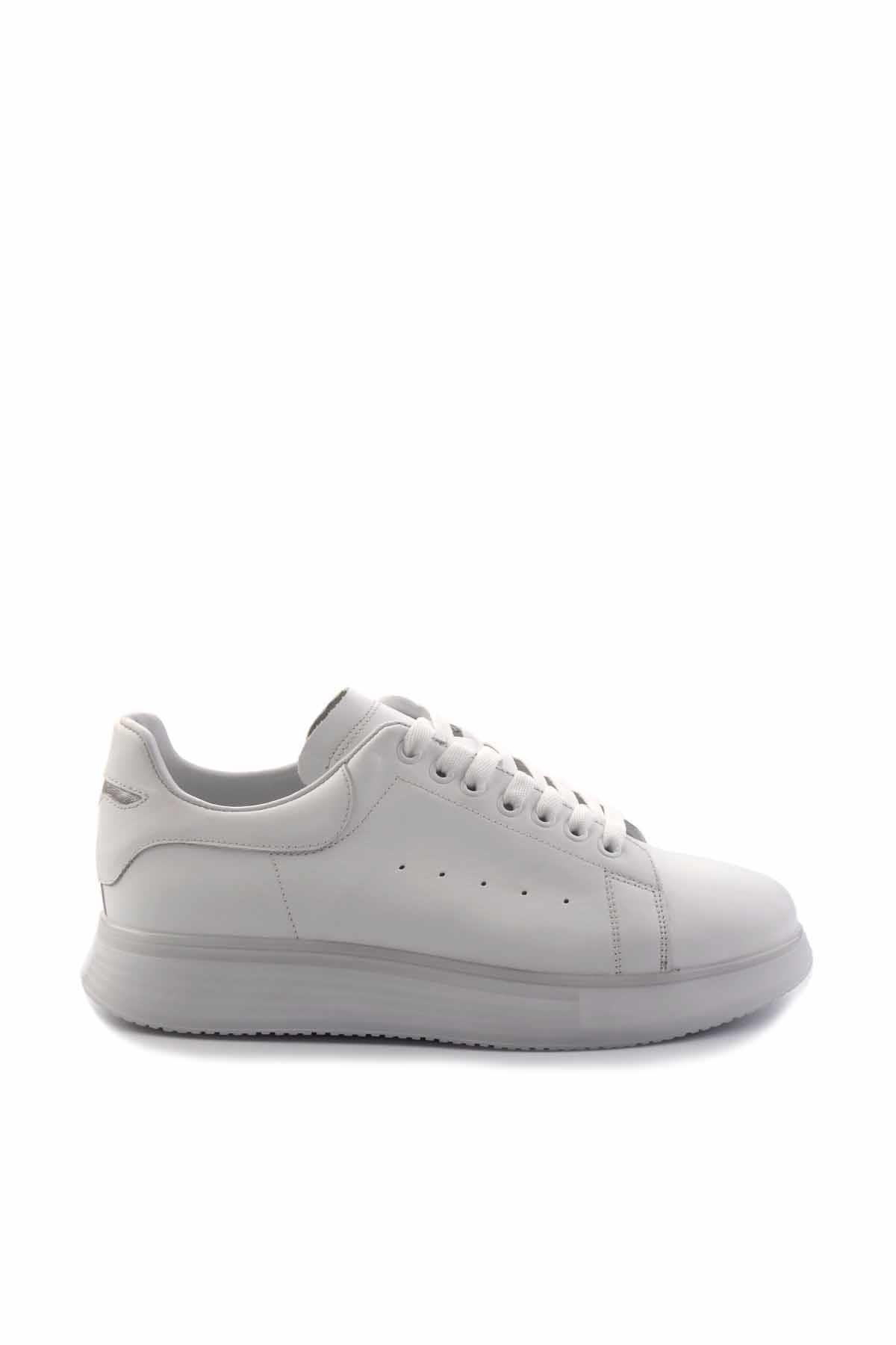 Beyaz Leather Erkek Sneaker E01398202503