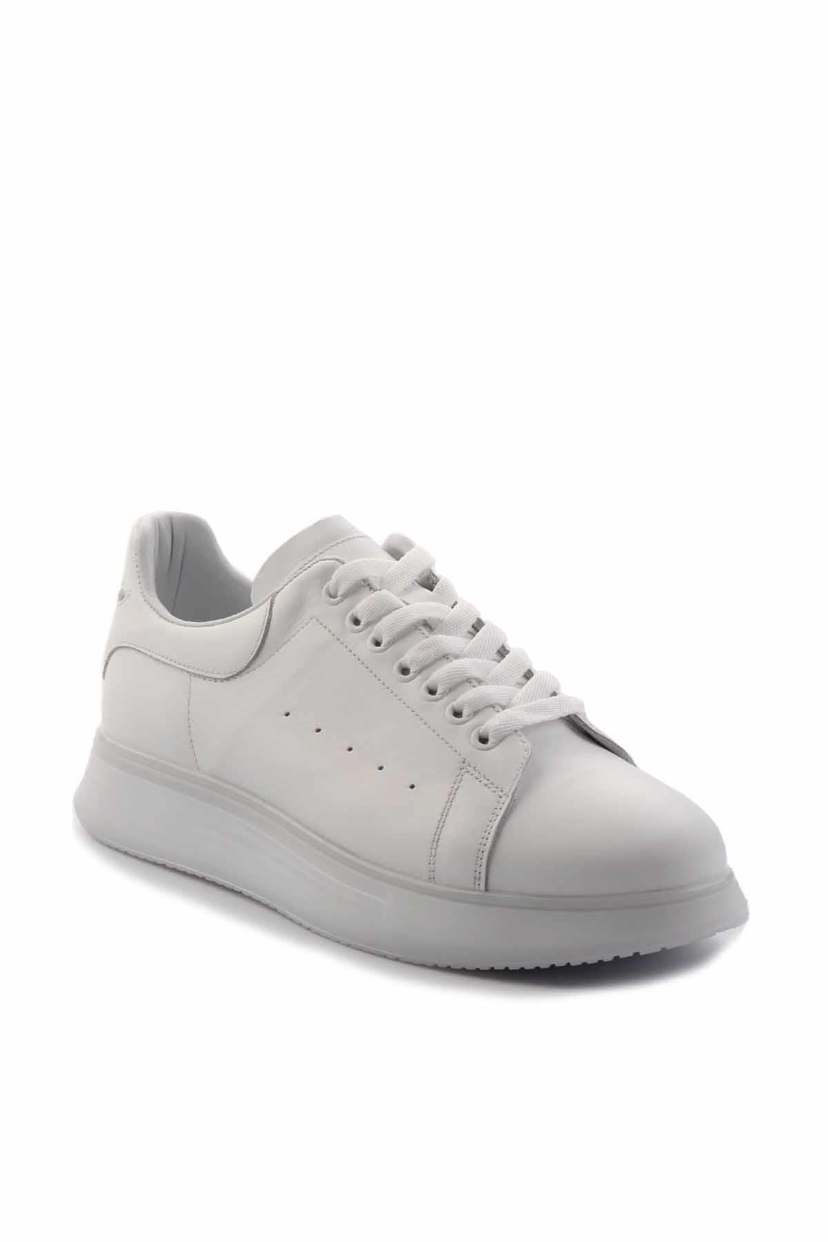 Beyaz Leather Erkek Sneaker E01398202503
