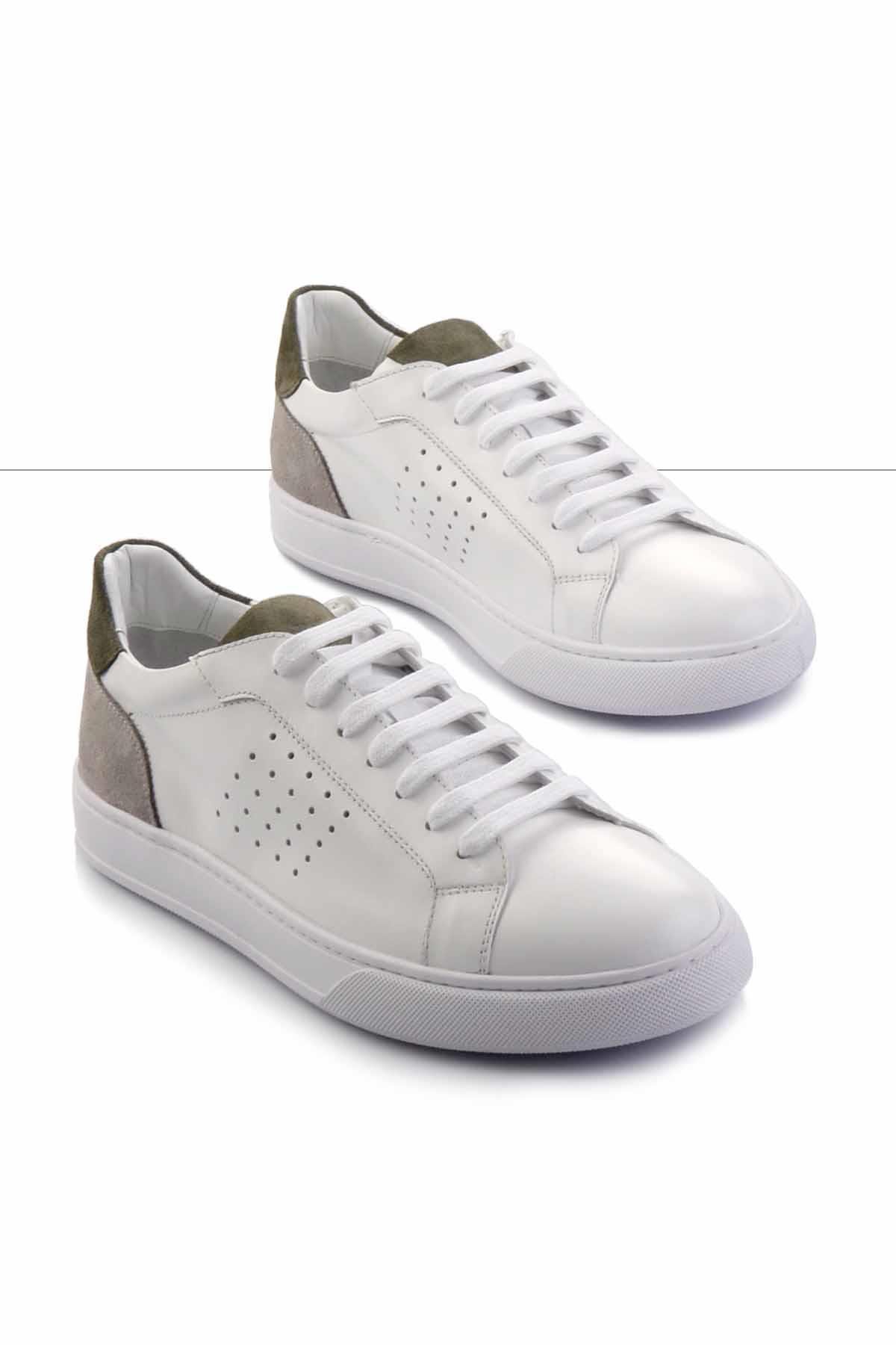 Beyaz Leather Erkek Sneaker E01901253443