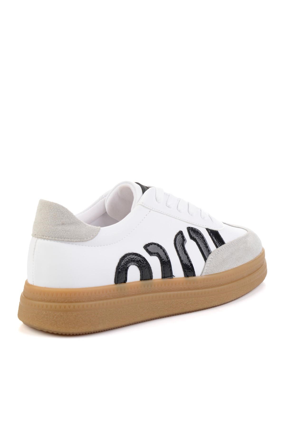 Beyaz Siyah  Kadın Sneaker K01179600009