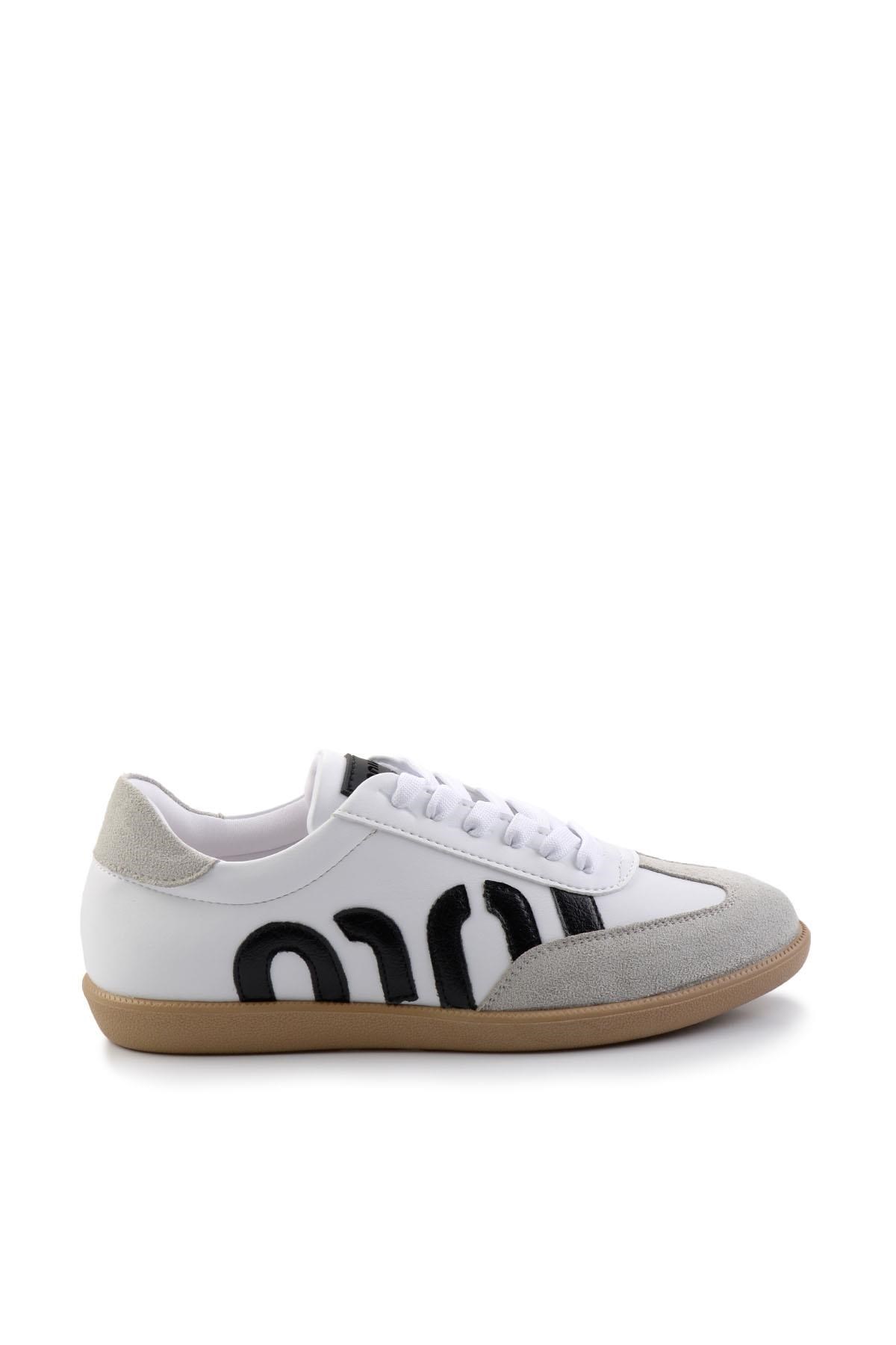 Beyaz Siyah  Kadın Sneaker K01179800009