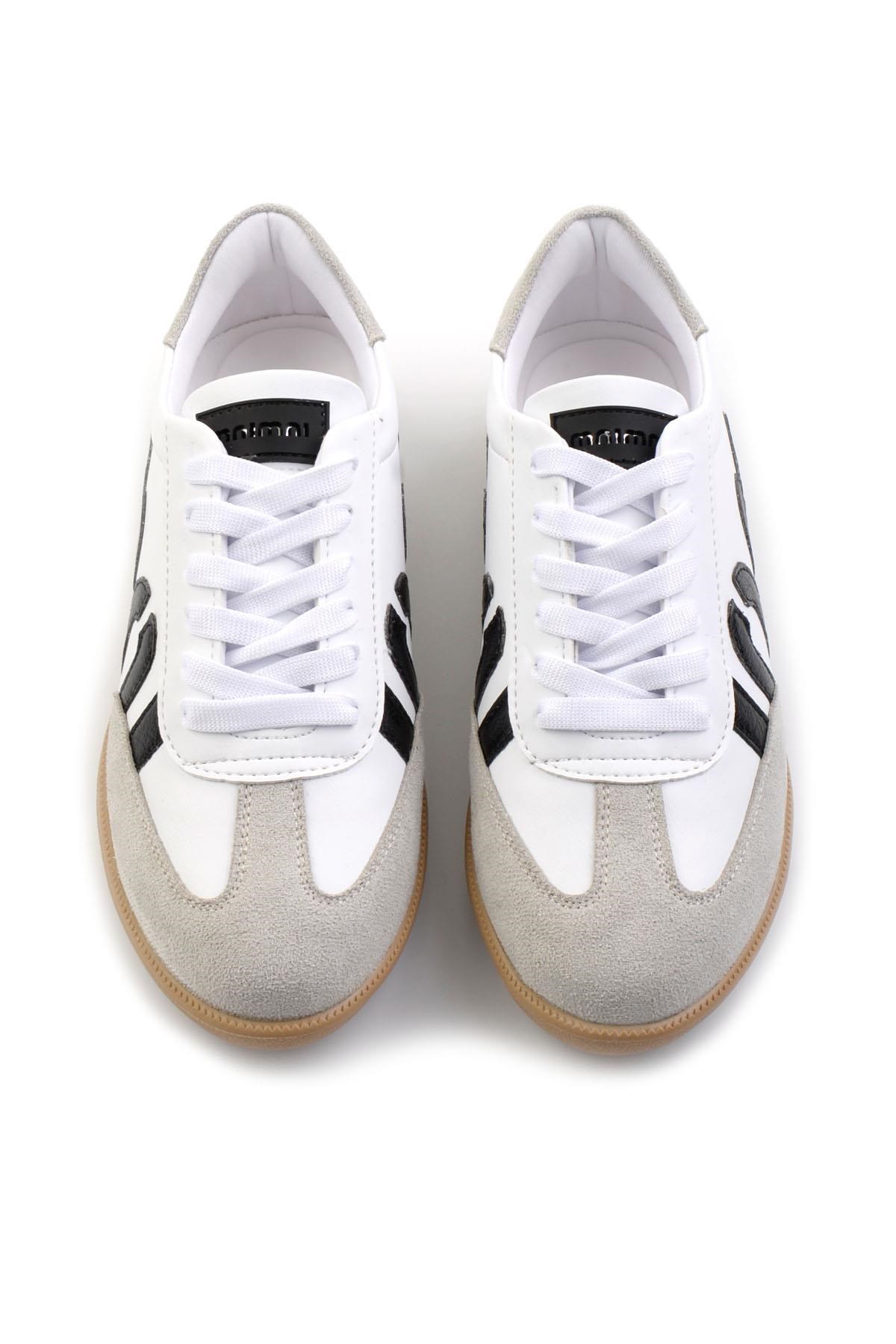 Beyaz Siyah  Kadın Sneaker K01179800009