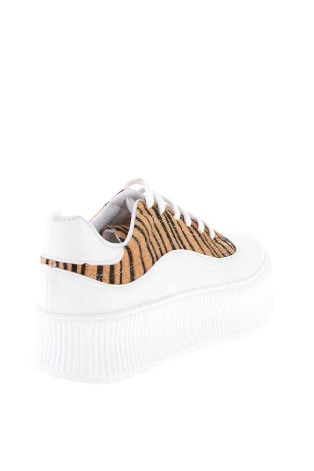 Beyaz Taba  Kadın Sneaker K0514010109
