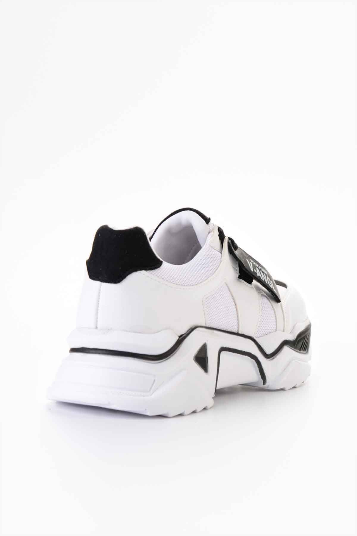 Beyaz/Sıyah Kadın Sneaker
