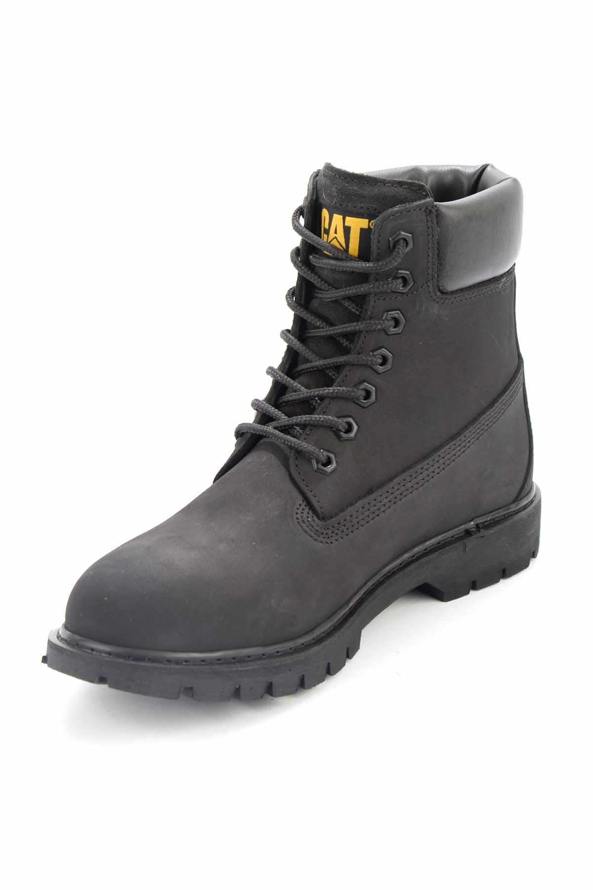 Black Hakiki Deri Erkek Bot & Bootie CAT1111137701
