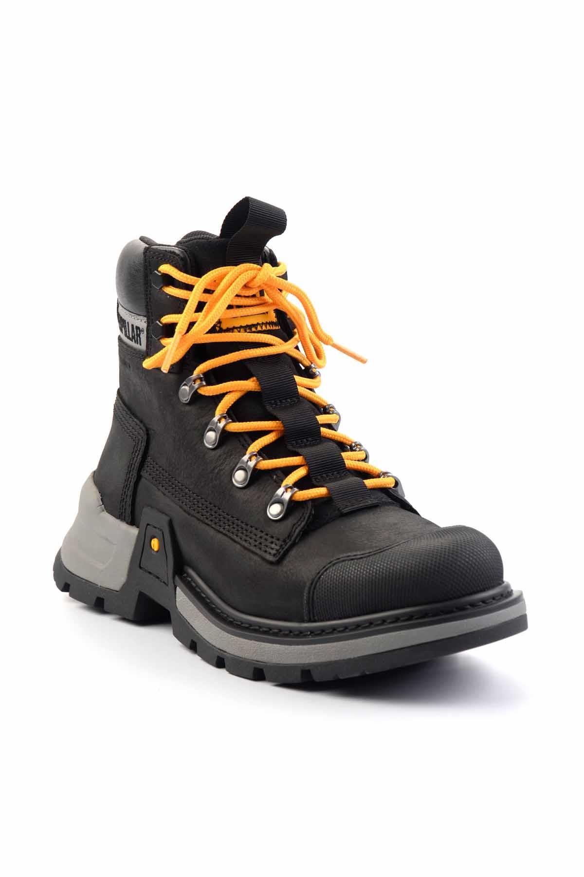 Black Hakiki Deri Erkek Bot & Bootie CAT1111111303