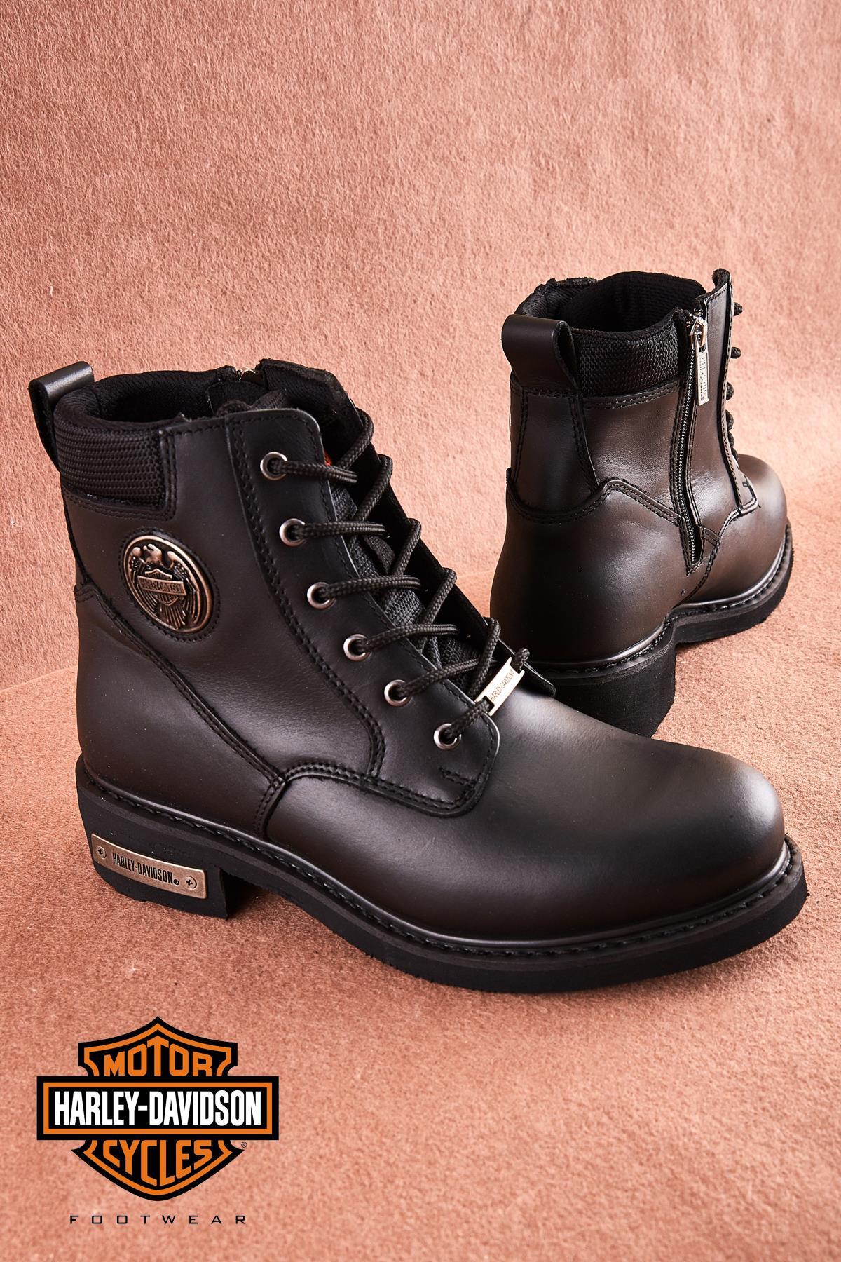 Black Hakiki Deri Erkek Bot & Bootie HD1777009803