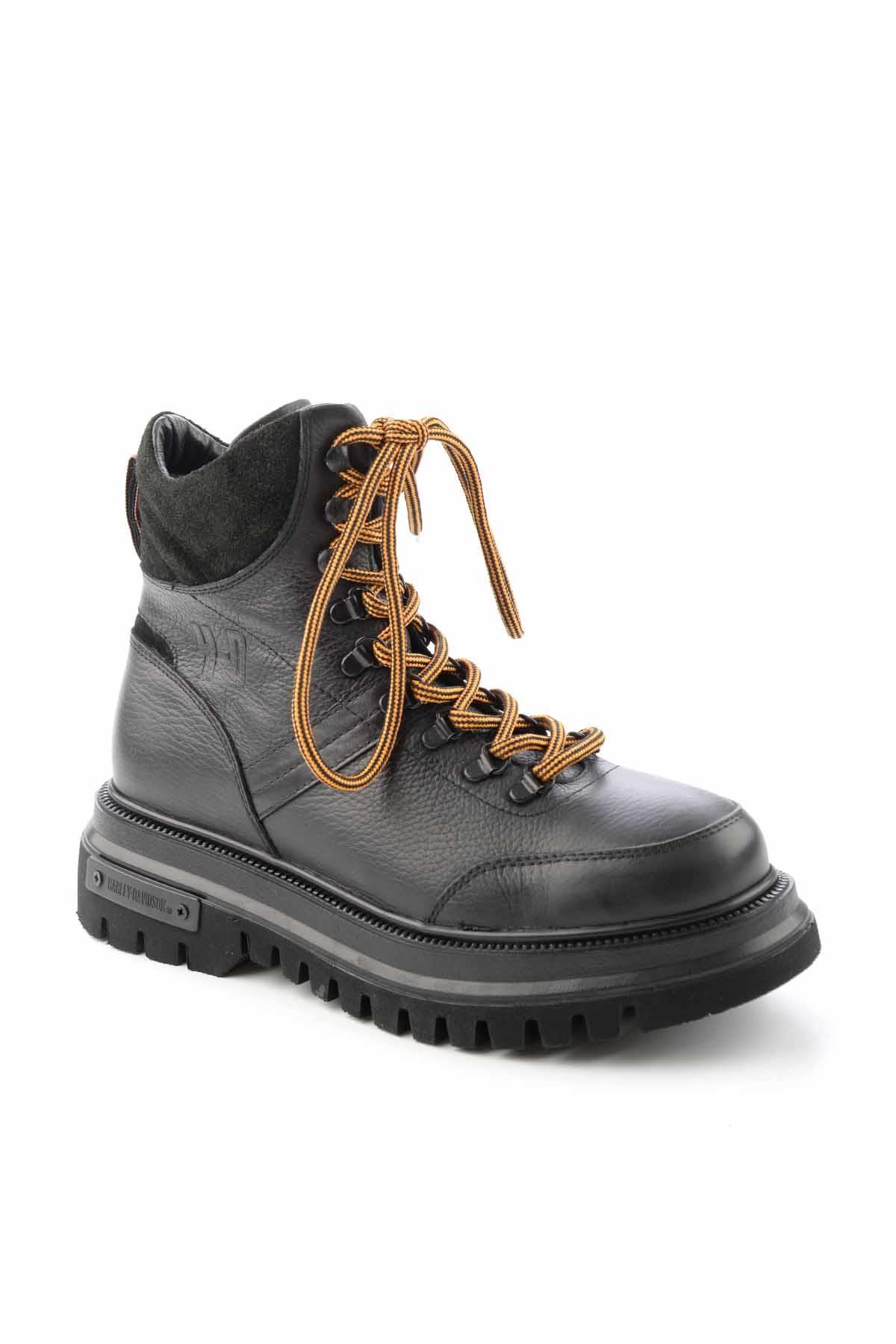 Black Hakiki Deri Erkek Bot & Bootie HD1777056403