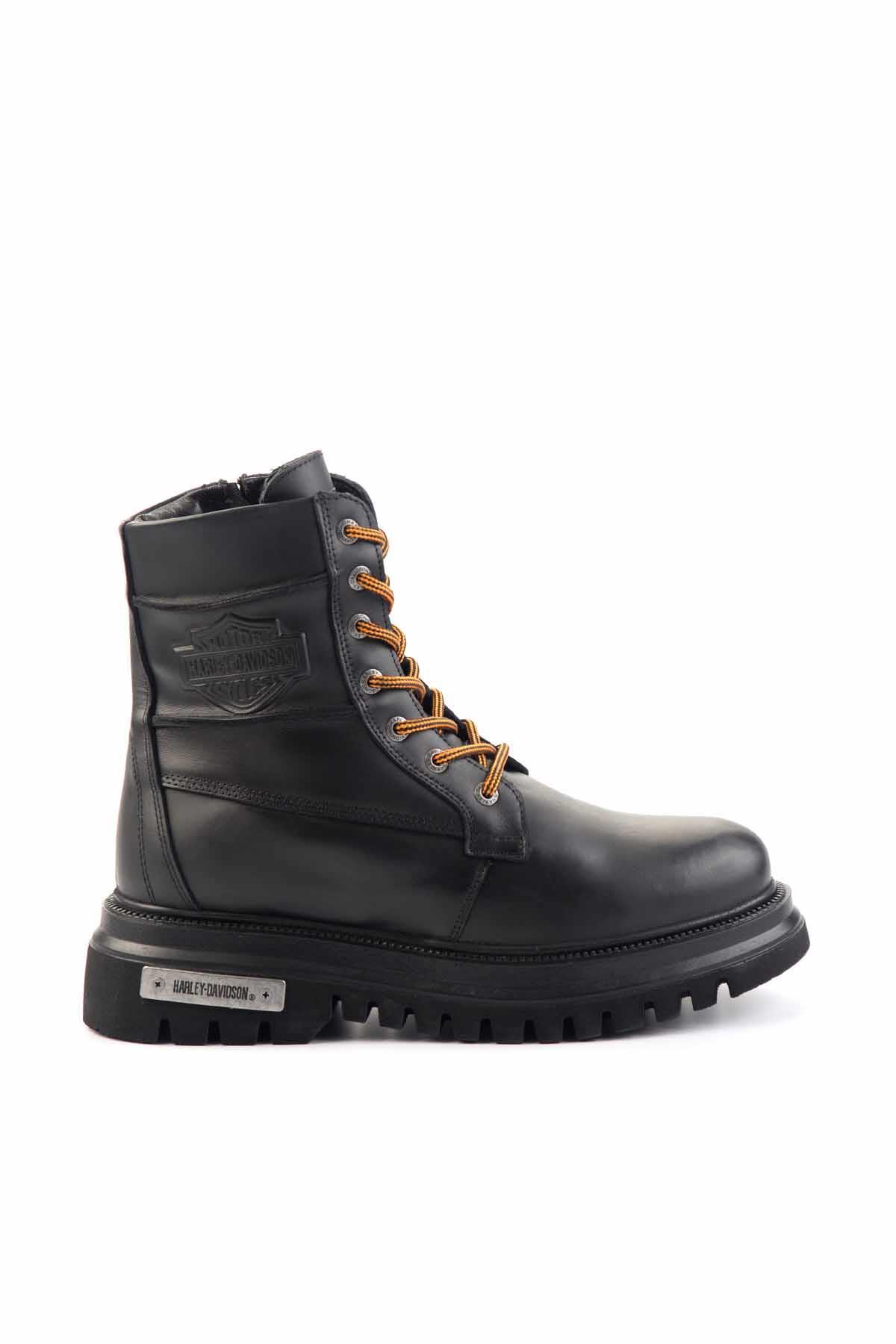 Black Hakiki Deri Erkek Bot & Bootie HD1777062003