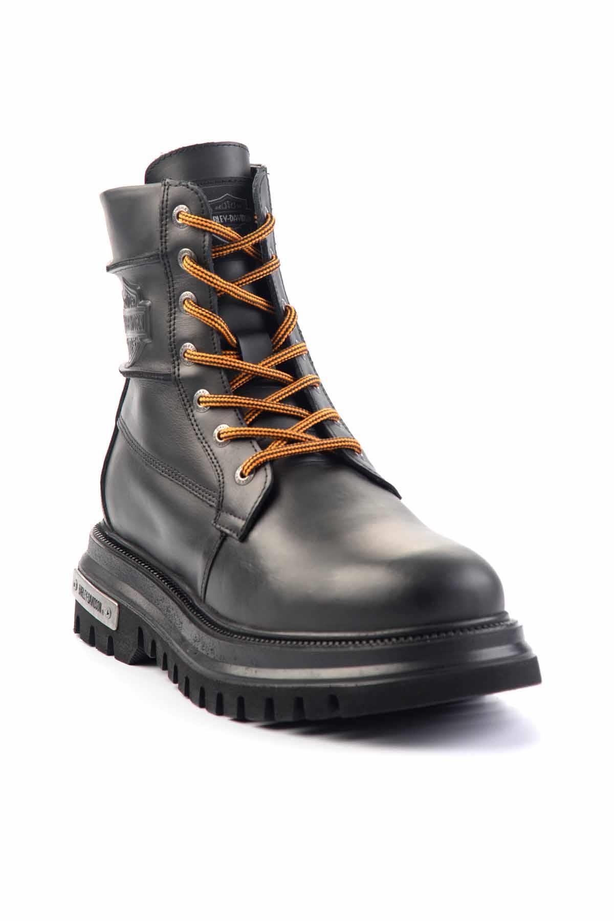 Black Hakiki Deri Erkek Bot & Bootie HD1777062003