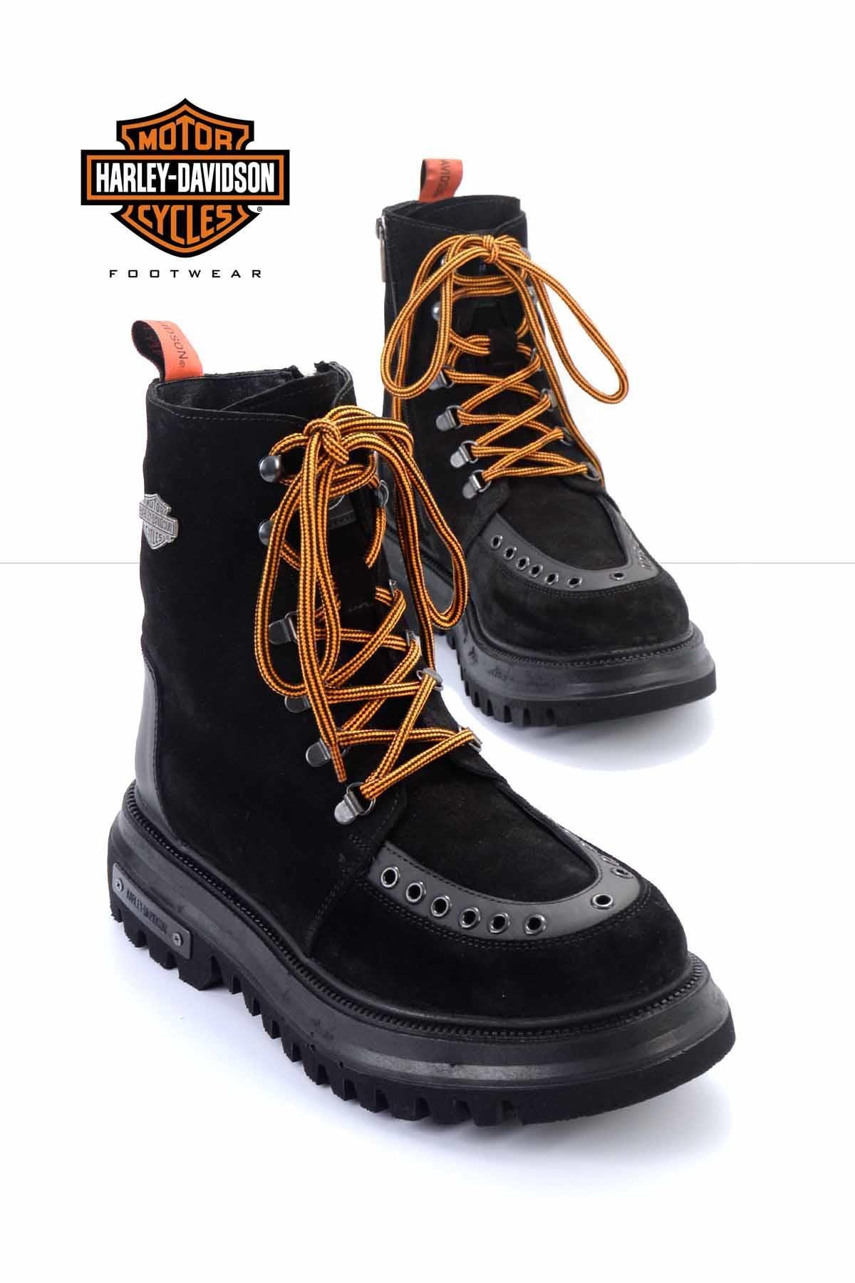 Black Hakiki Deri Erkek Bot & Bootie HD1777061902