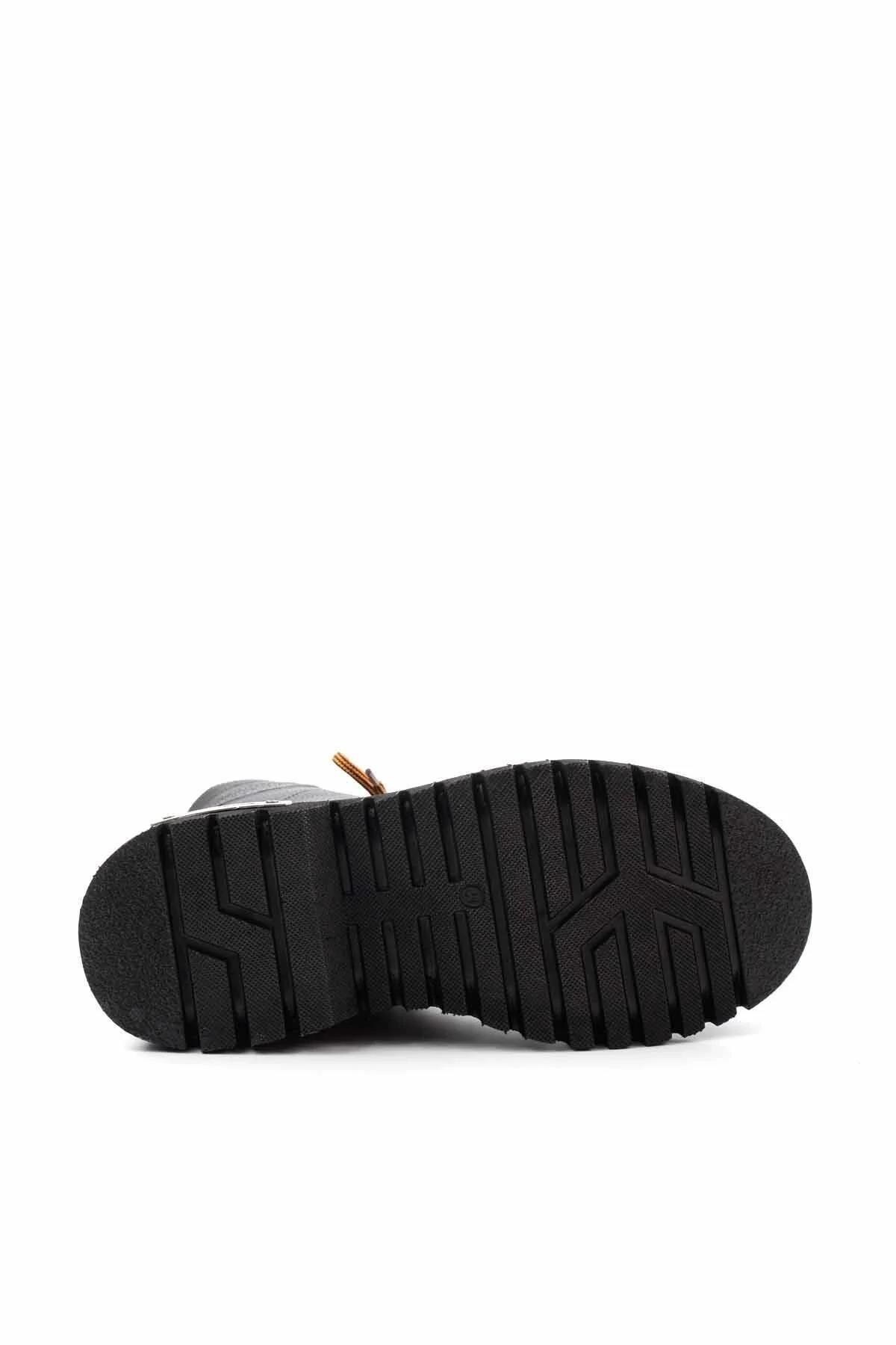 Black Hakiki Deri Erkek Bot & Bootie HD1777057003