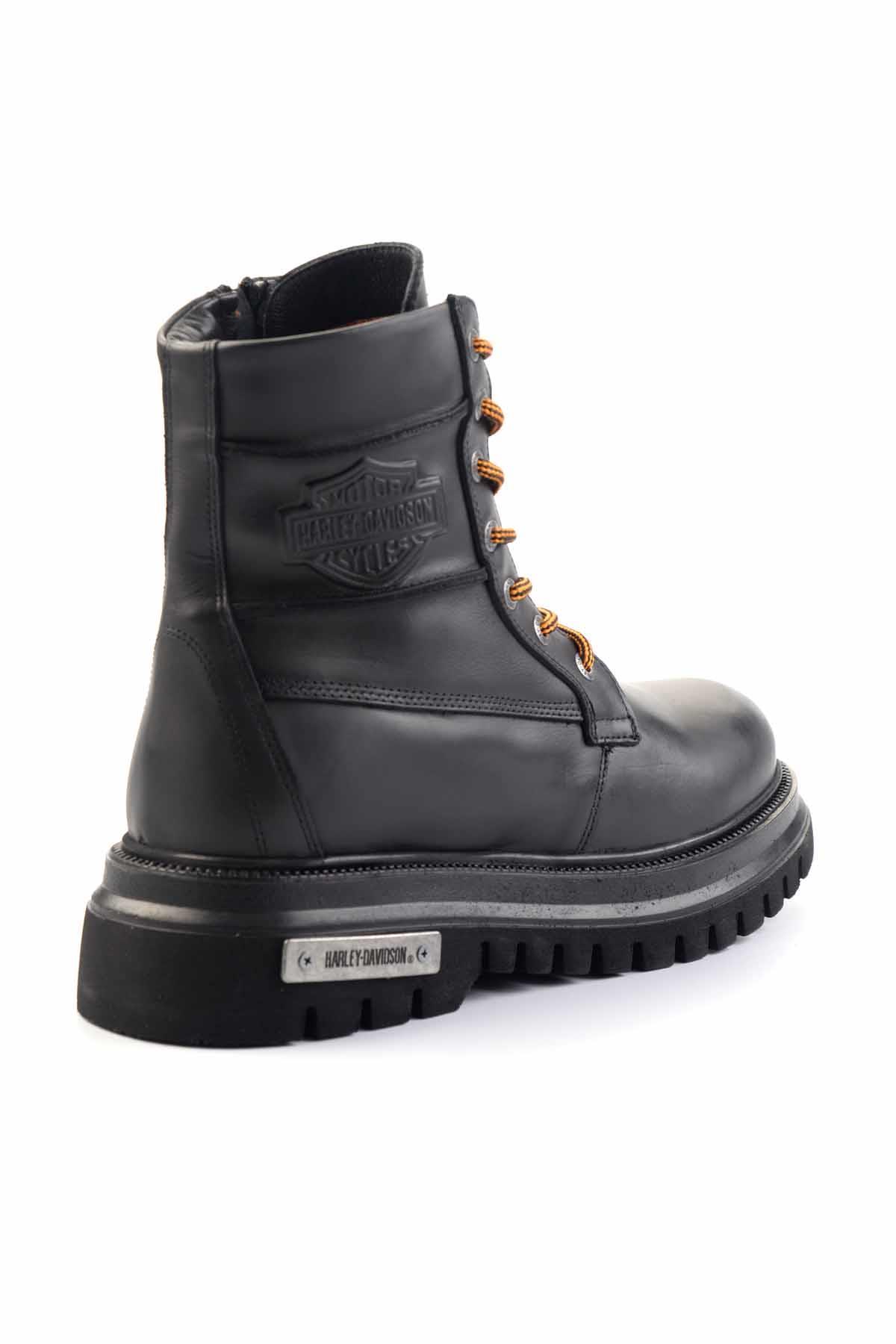 Black Hakiki Deri Erkek Bot & Bootie HD1777062003