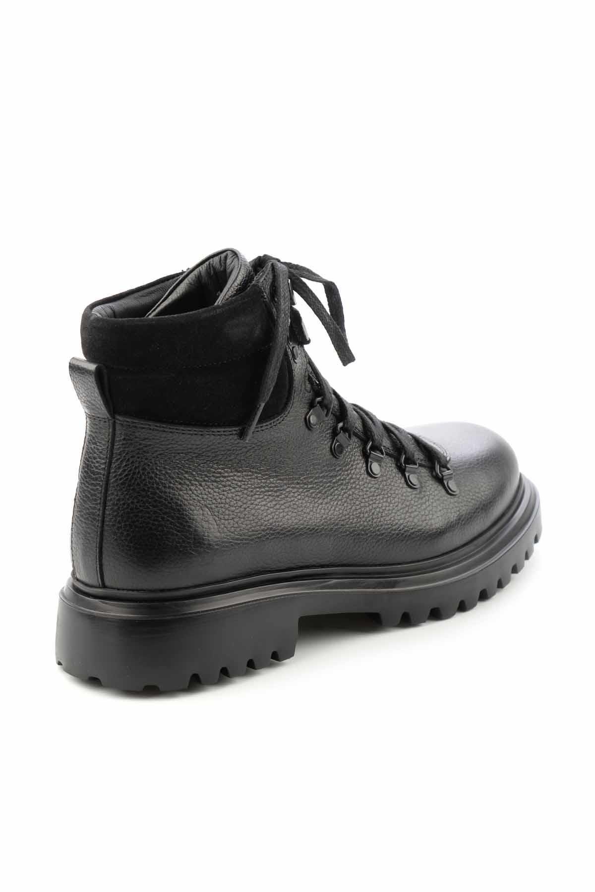 Black Hakiki Deri Erkek Bot & Bootie HP1144177103