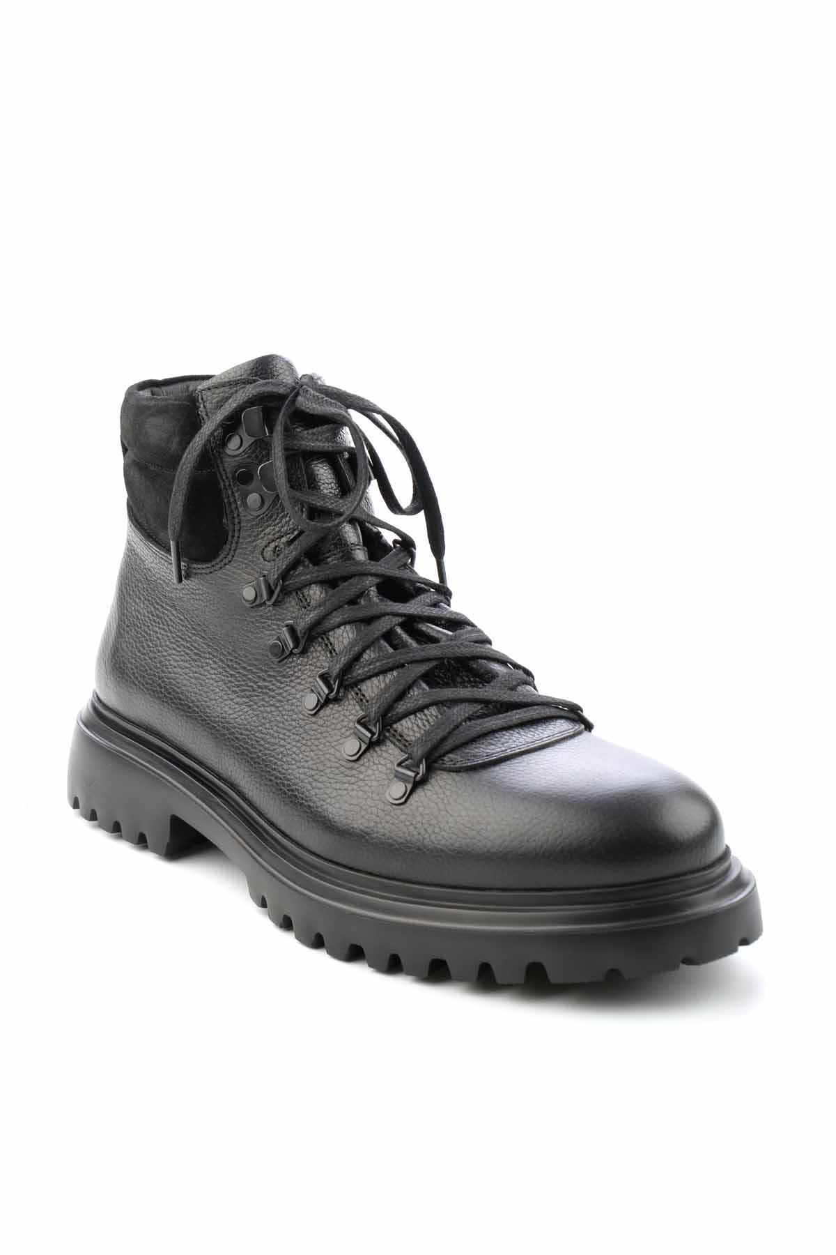 Black Hakiki Deri Erkek Bot & Bootie HP1144177103