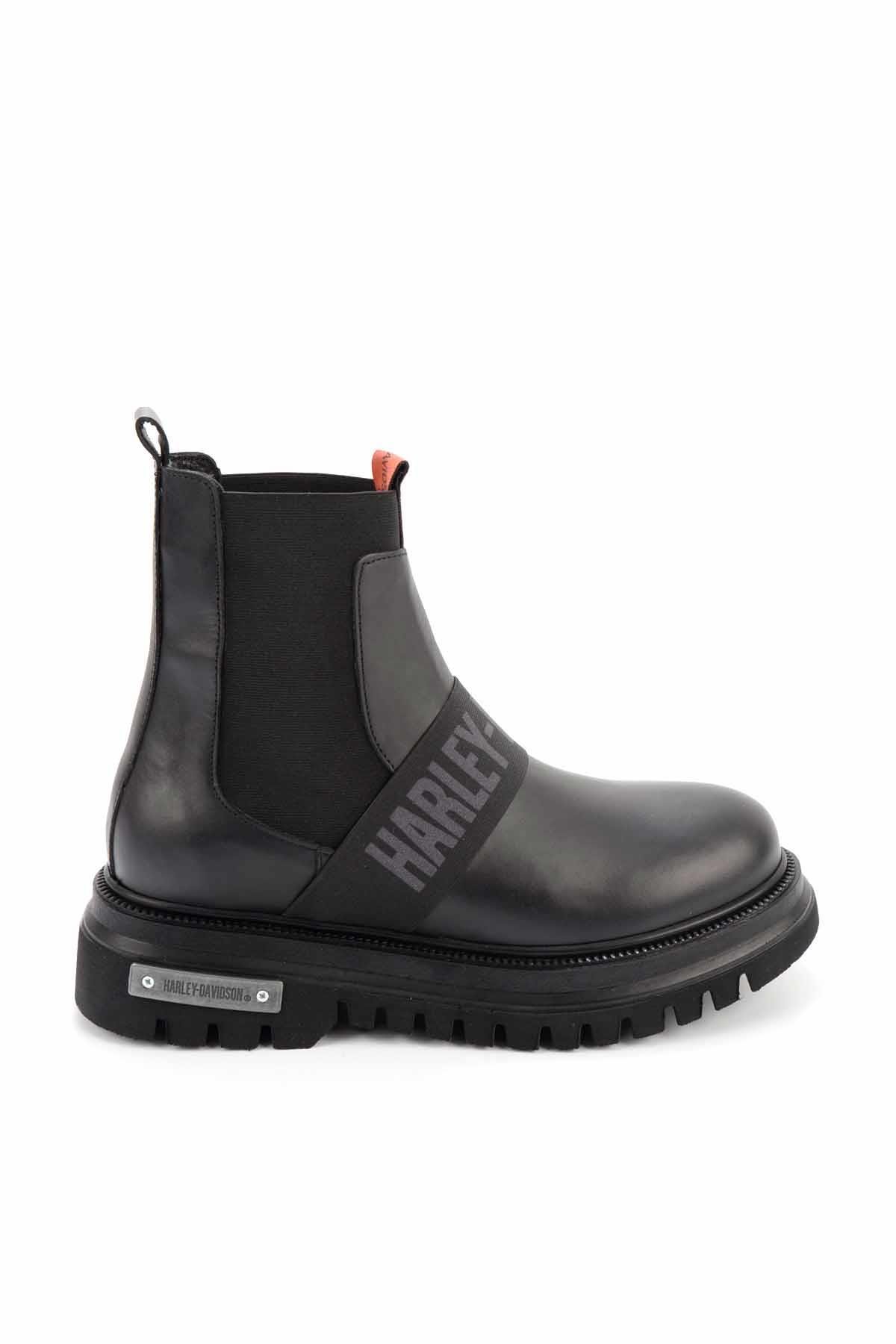 Black Hakiki Deri Erkek Bot & Bootie Polperro