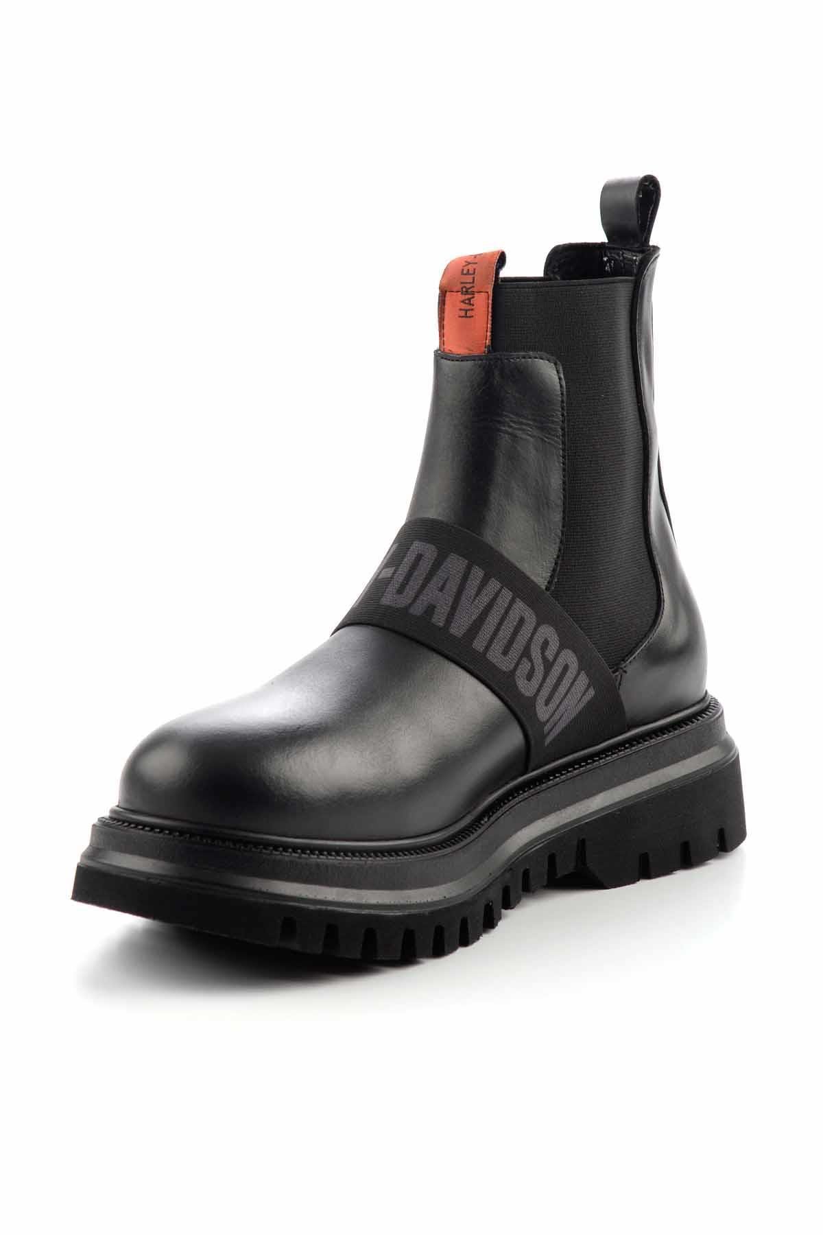 Black Hakiki Deri Erkek Bot & Bootie Polperro