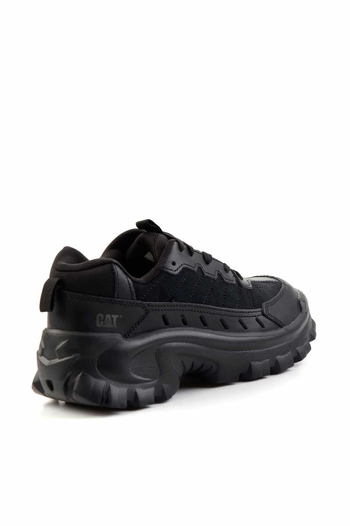 Black Hakiki Deri Erkek Sneaker CAT1111141202