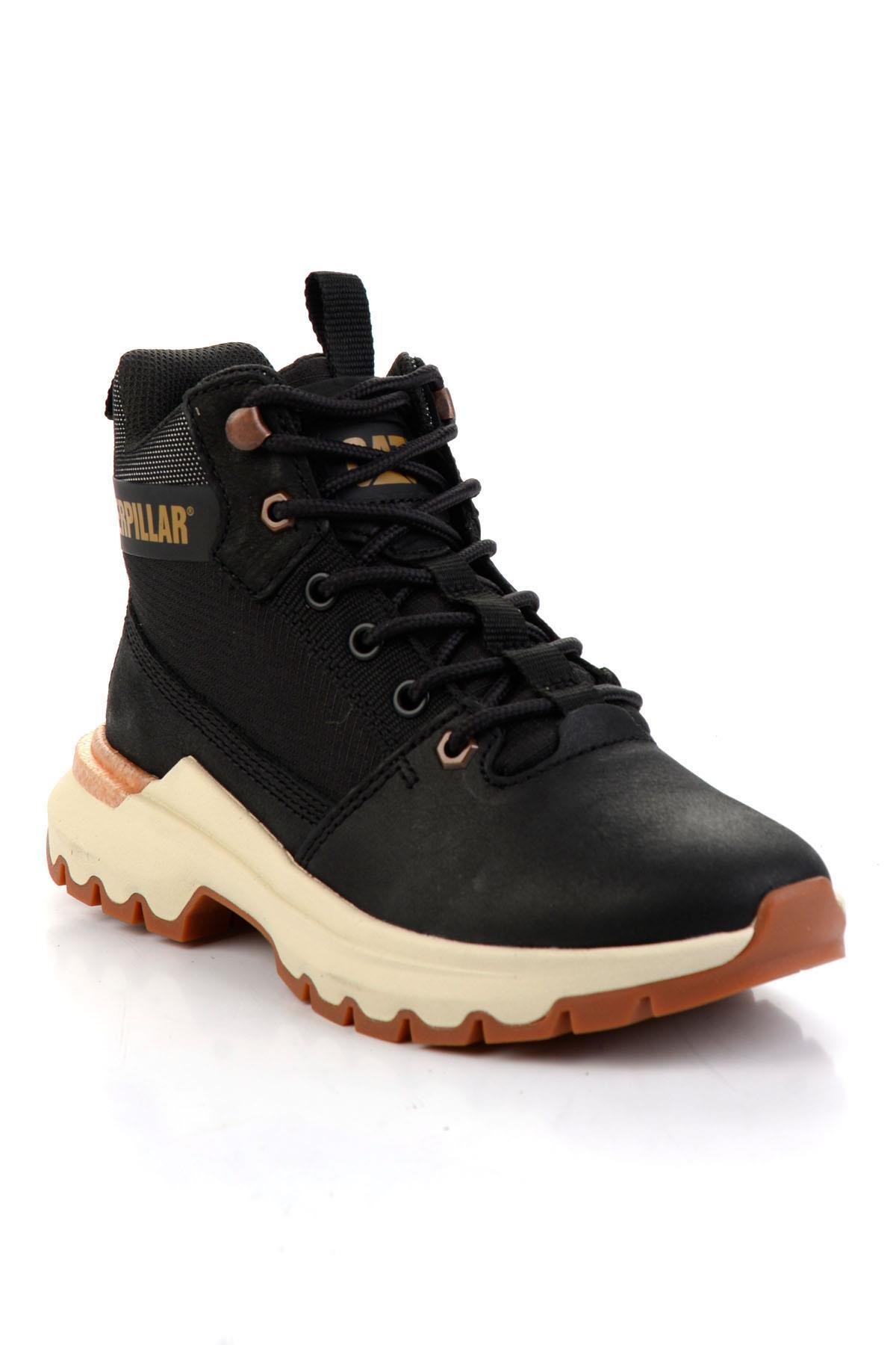 Black Hakiki Deri Kadın Bot & Bootie CAT0111099401