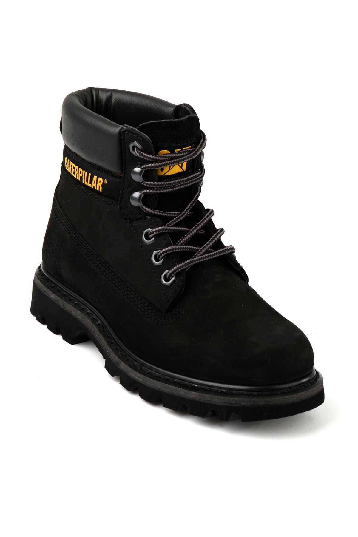 Black Hakiki Deri Kadın Bot & Bootie CAT0111000101