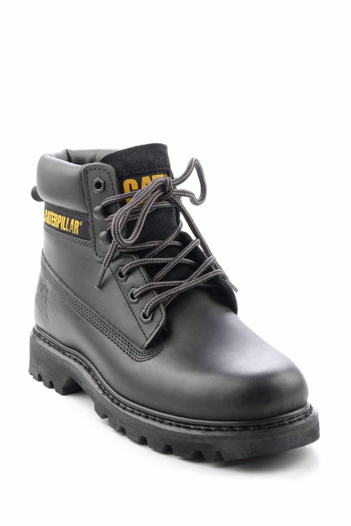 Black Hakiki Deri Kadın Bot & Bootie CAT1111000103