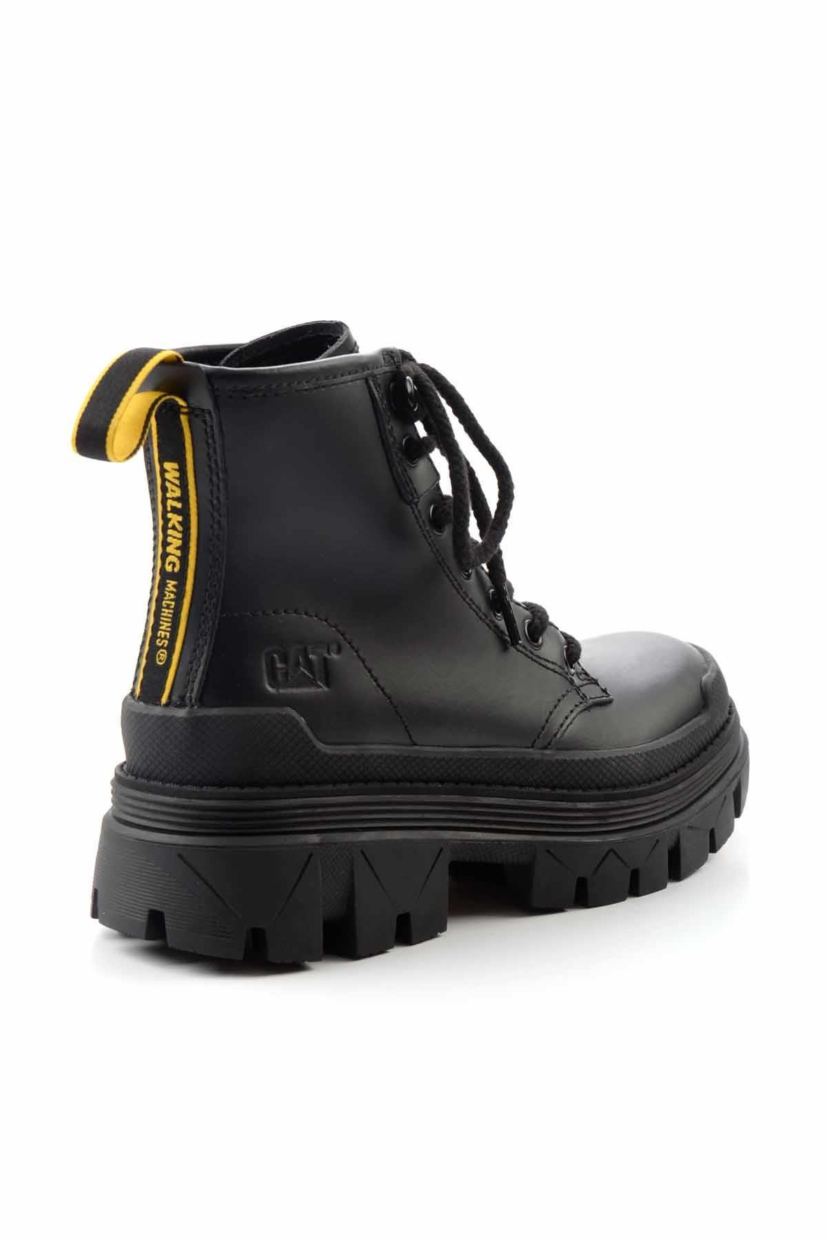 Black Hakiki Deri Kadın Bot & Bootie CAT0111121603