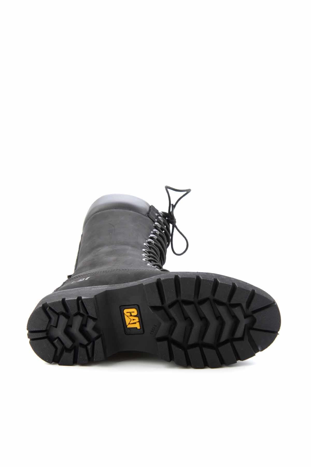 Black Hakiki Deri Kadın Bot & Bootie CAT0111121401