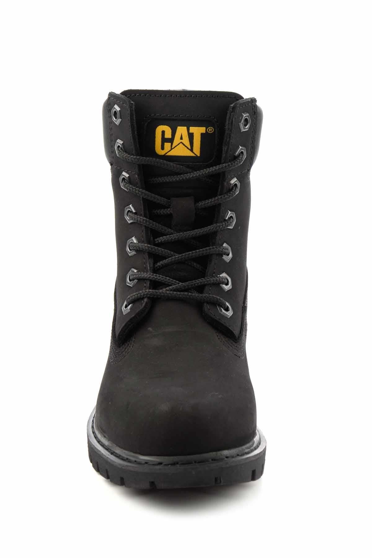 Black Hakiki Deri Kadın Bot & Bootie CAT0111009901