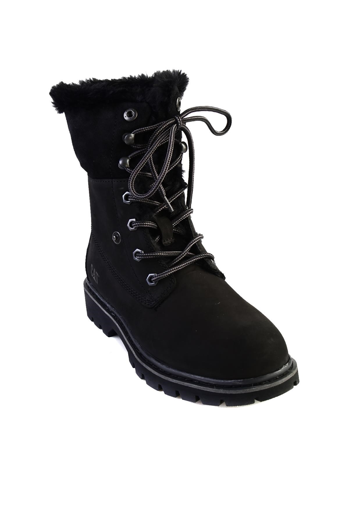 Black Hakiki Deri Kadın Bot & Bootie CAT0111118401