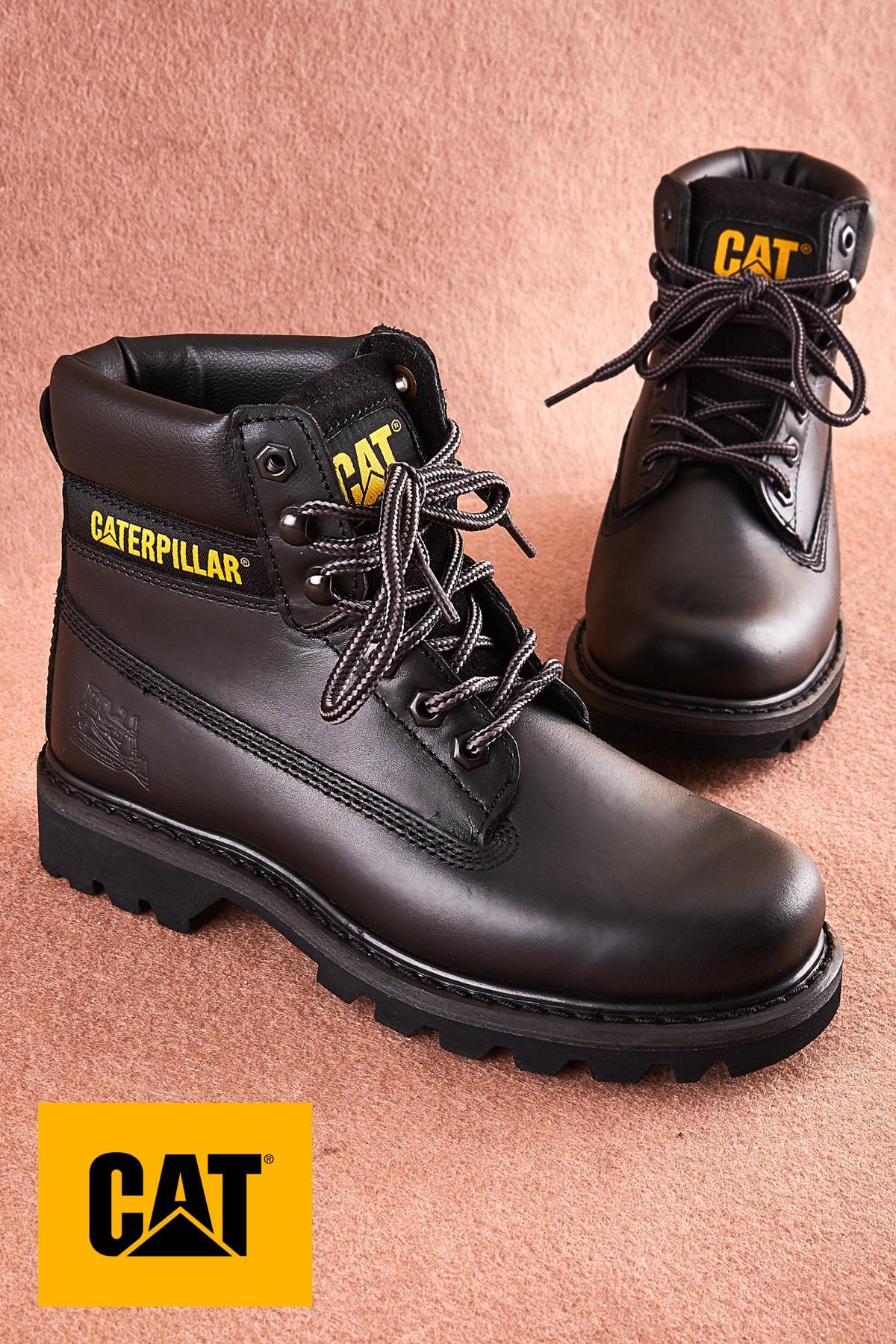 Black Hakiki Deri Kadın Bot & Bootie CAT0111000103