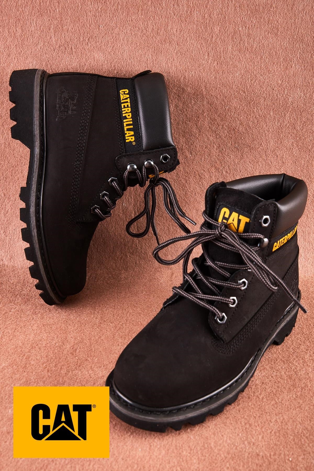 Black Hakiki Deri Kadın Bot & Bootie CAT0111000101