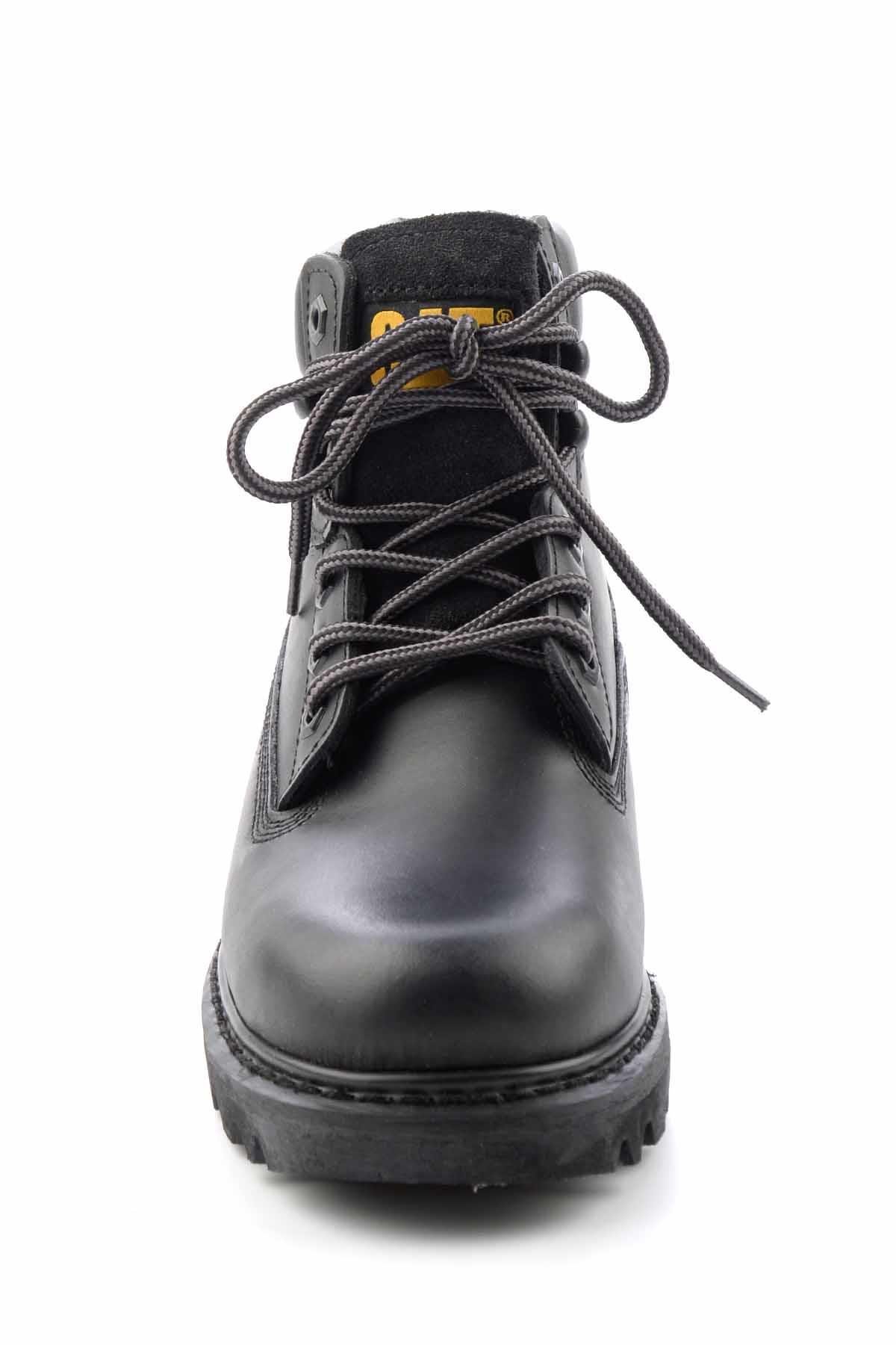 Black Hakiki Deri Kadın Bot & Bootie CAT1111000103