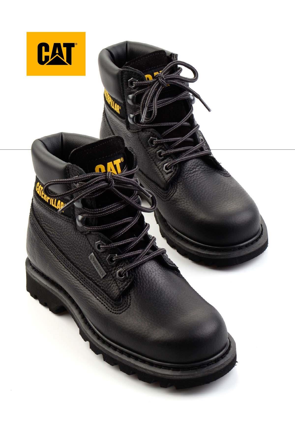 Black Hakiki Deri Kadın Bot & Bootie CAT0111122303