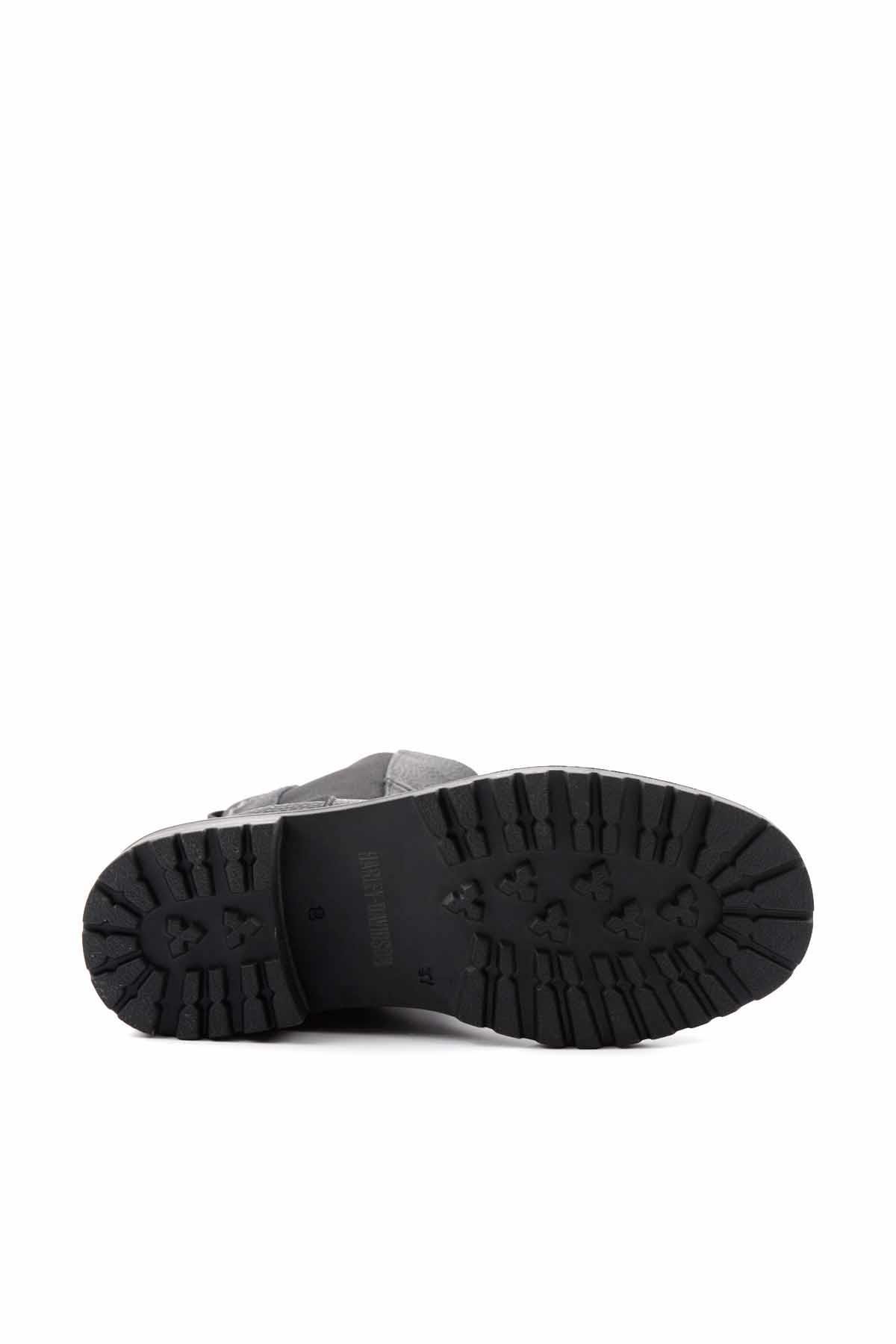 Black Hakiki Deri Kadın Bot & Bootie HD0777003803