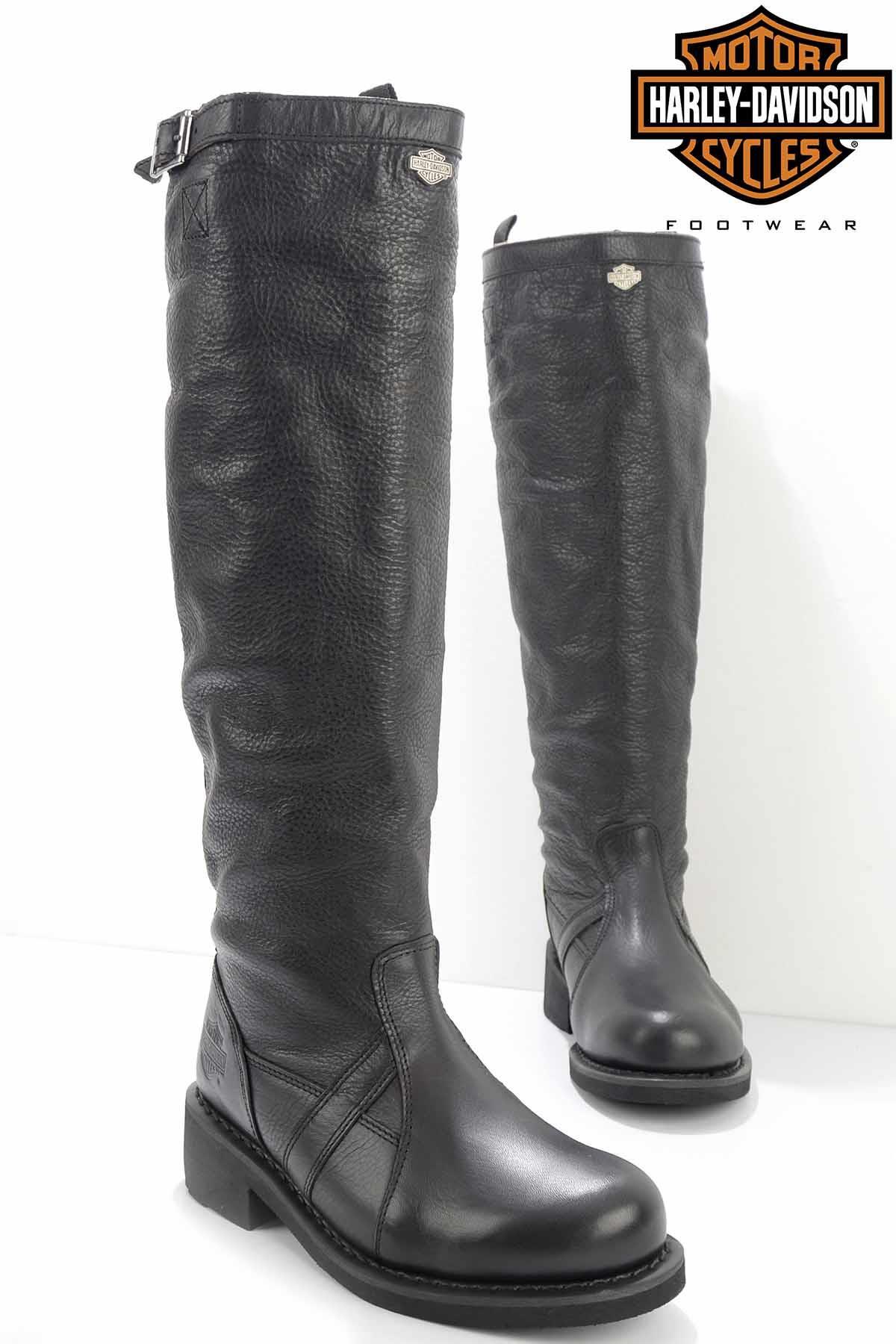 Black Hakiki Deri Kadın Bot & Bootie HD0777163203