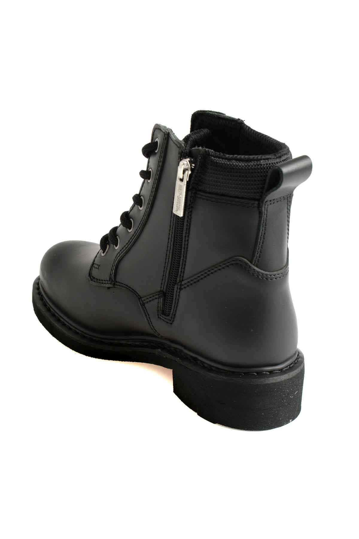 Black Hakiki Deri Kadın Bot & Bootie HD0777009803