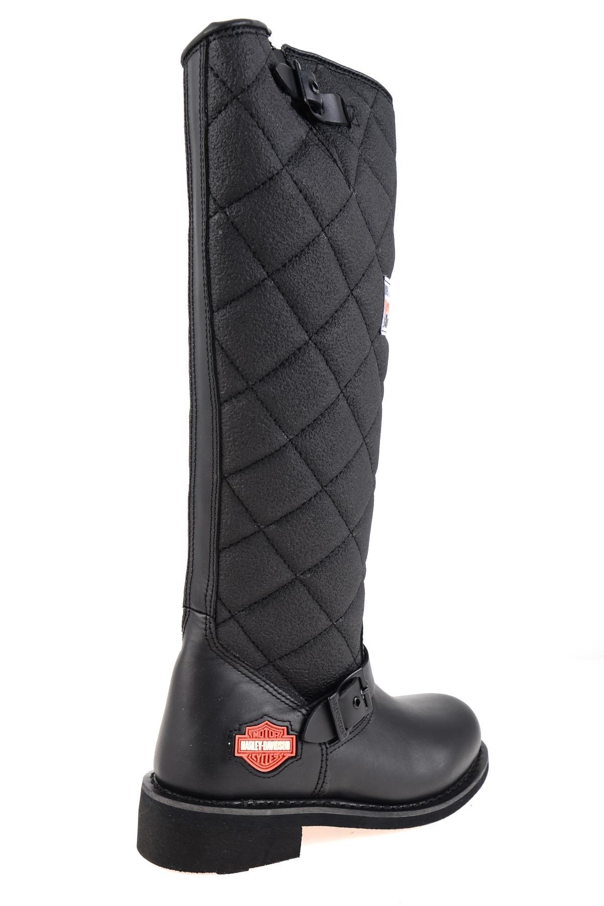 Black Hakiki Deri Kadın Bot & Bootie HD0777005803
