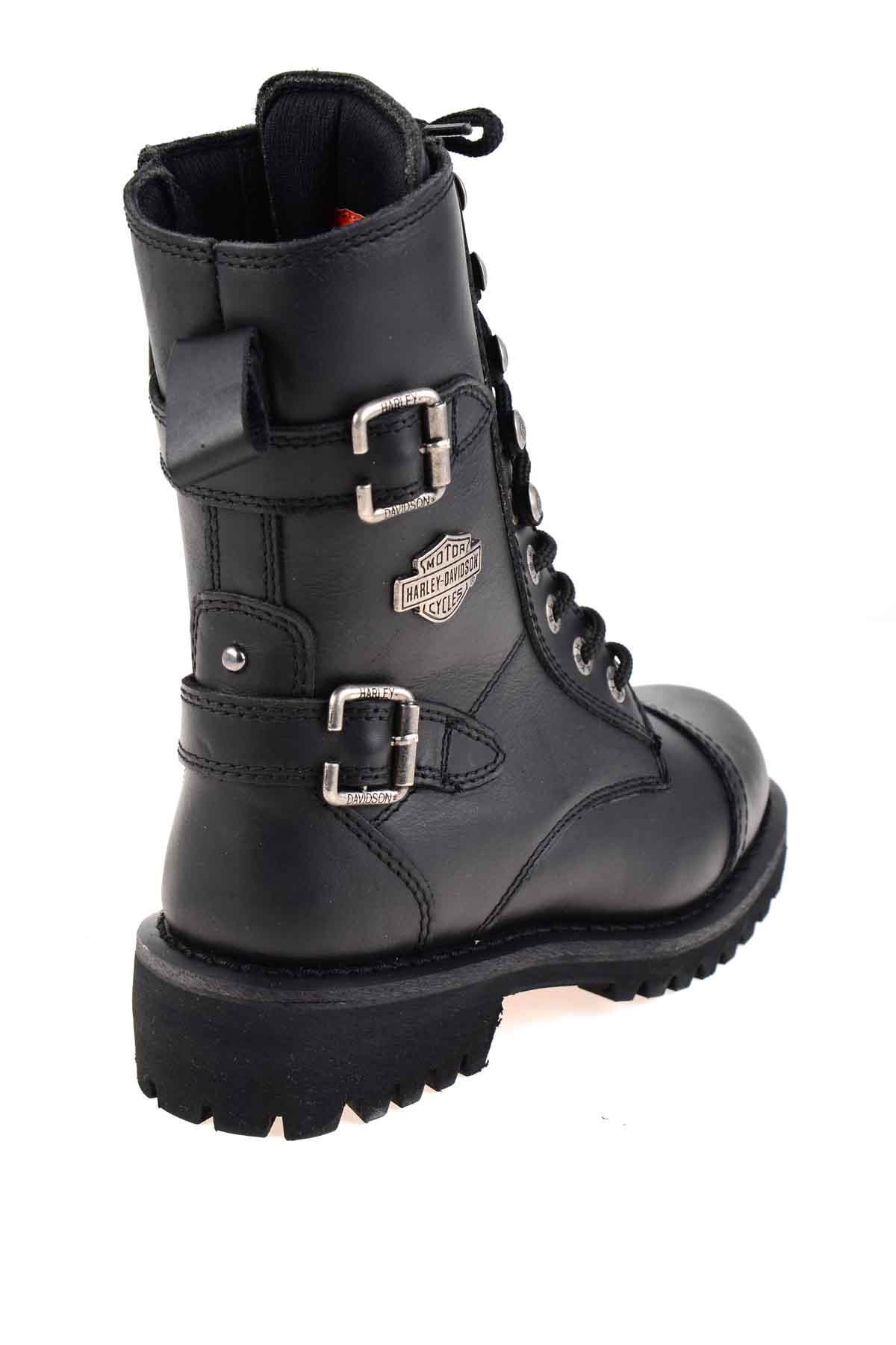 Black Hakiki Deri Kadın Bot & Bootie HD0777052203