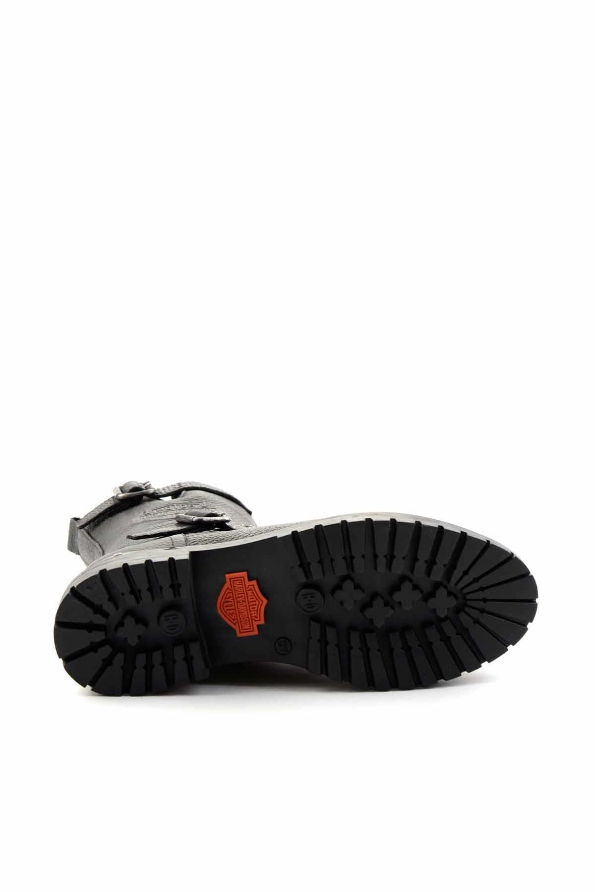 Black Hakiki Deri Kadın Bot & Bootie HD0777002203