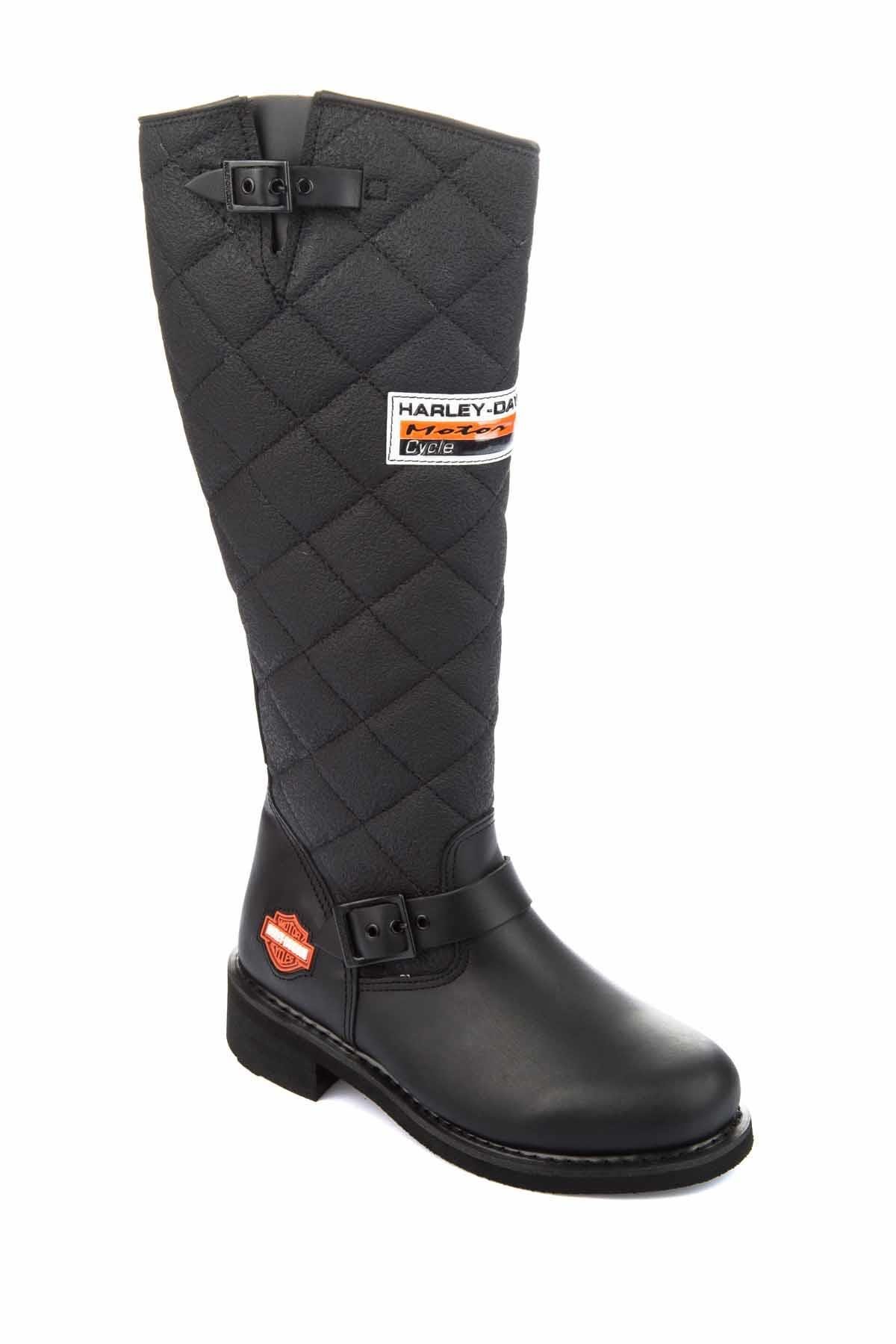 Black Hakiki Deri Kadın Bot & Bootie HD0777005803