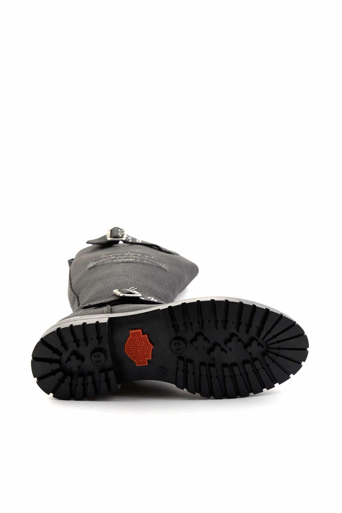 Black Hakiki Deri Kadın Bot & Bootie HD0777002703