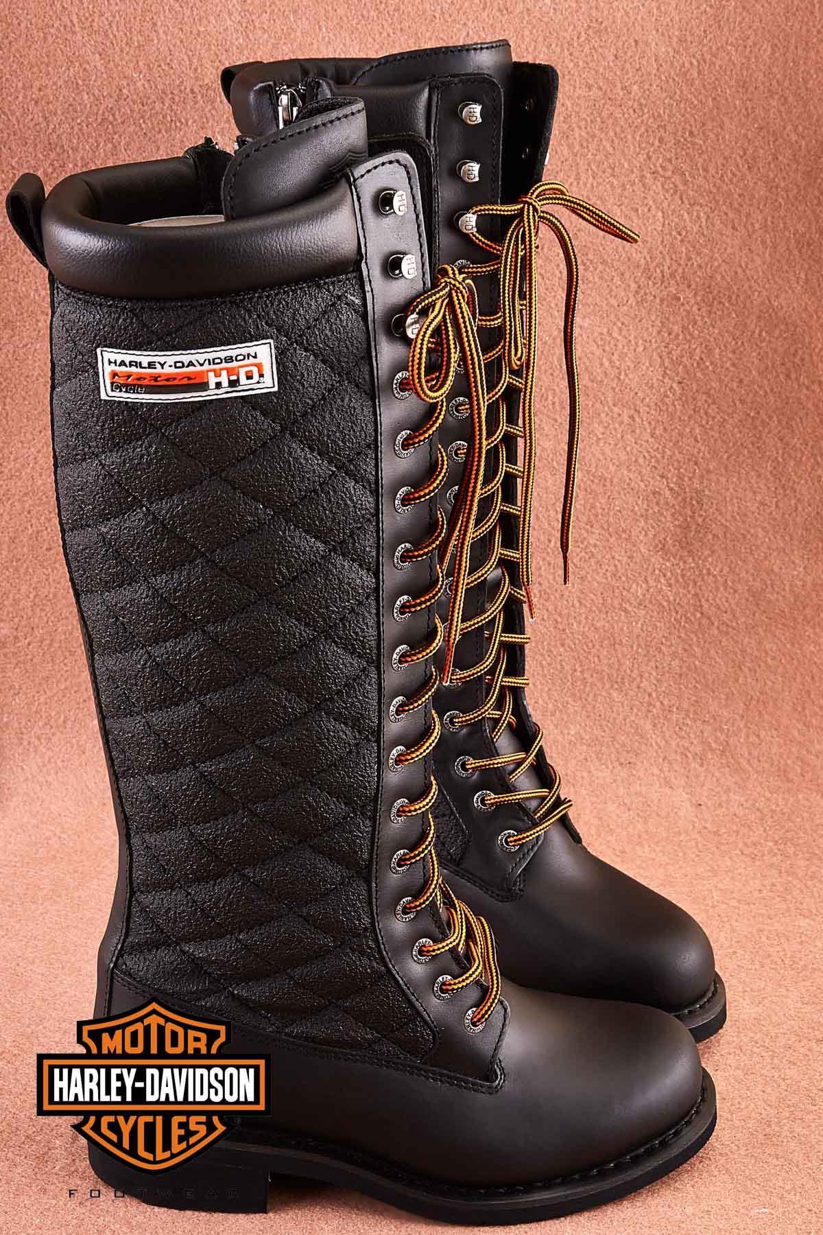 Black Hakiki Deri Kadın Bot & Bootie HD0777022303